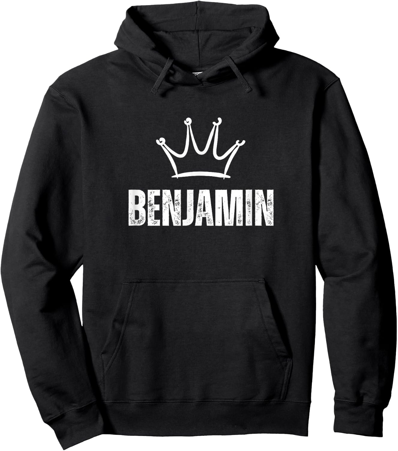 King Benjamin Crown - Custom First Name Birthday #1 Winner Hoodie - Hoodie | Black