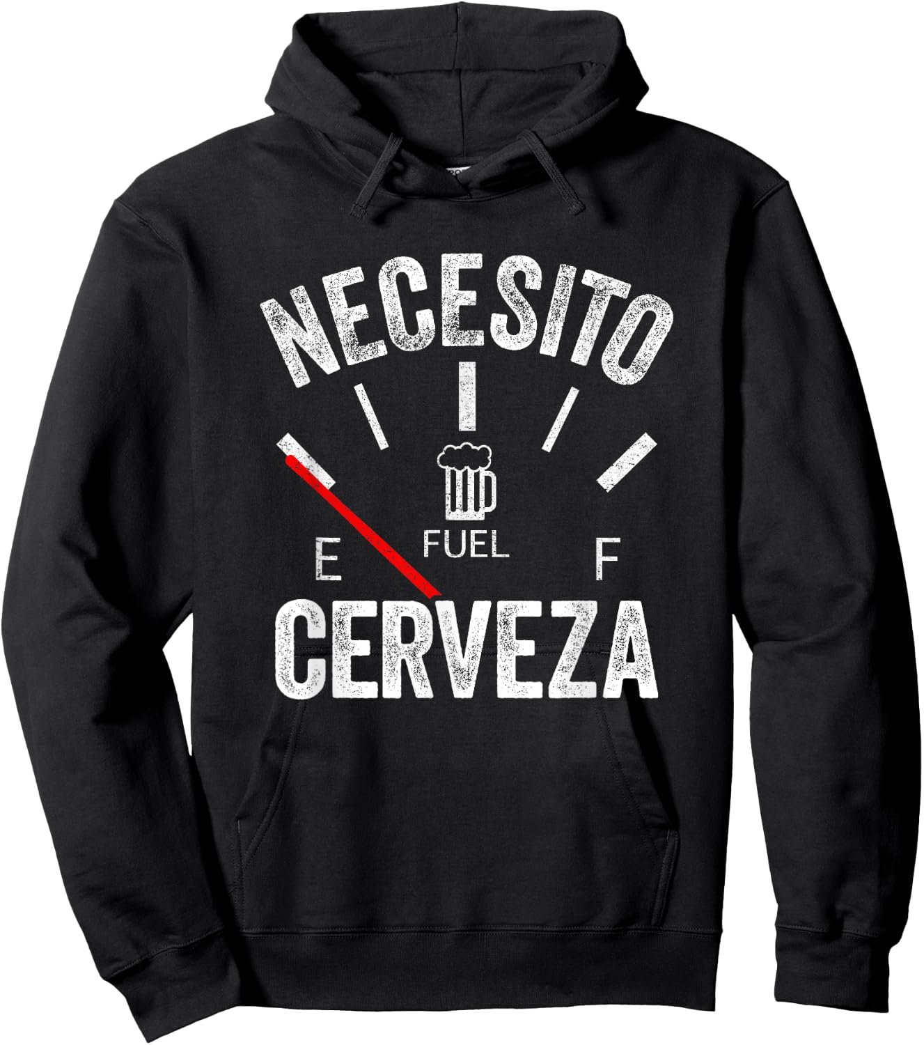 Cerveza Por Favor Necesito Cerveza Funny I Need Beer Hoodie - Hoodie | Black