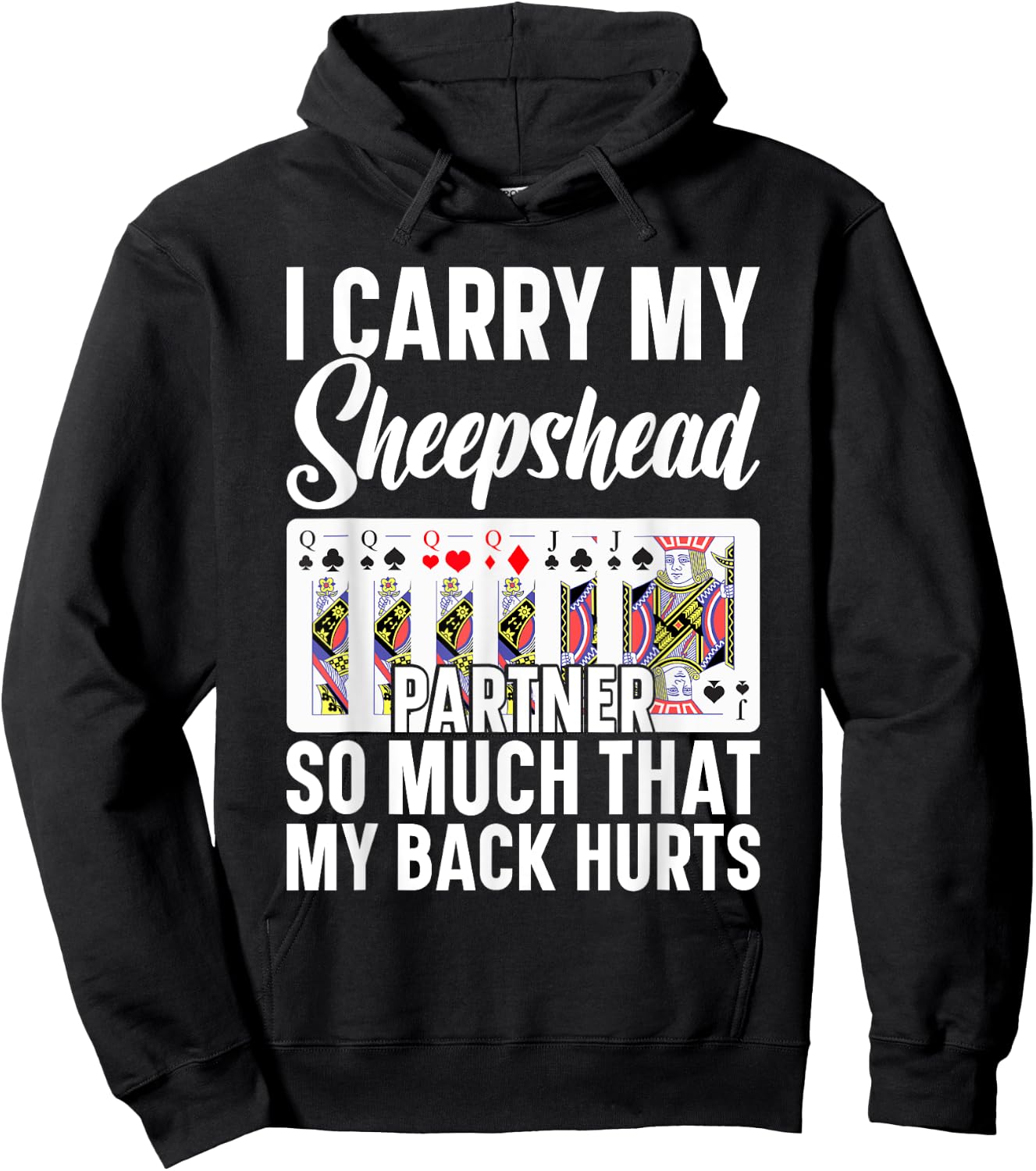 Sheepshead Game Sheepshead Card Game Lover Sheepshead Hoodie - Hoodie | Black