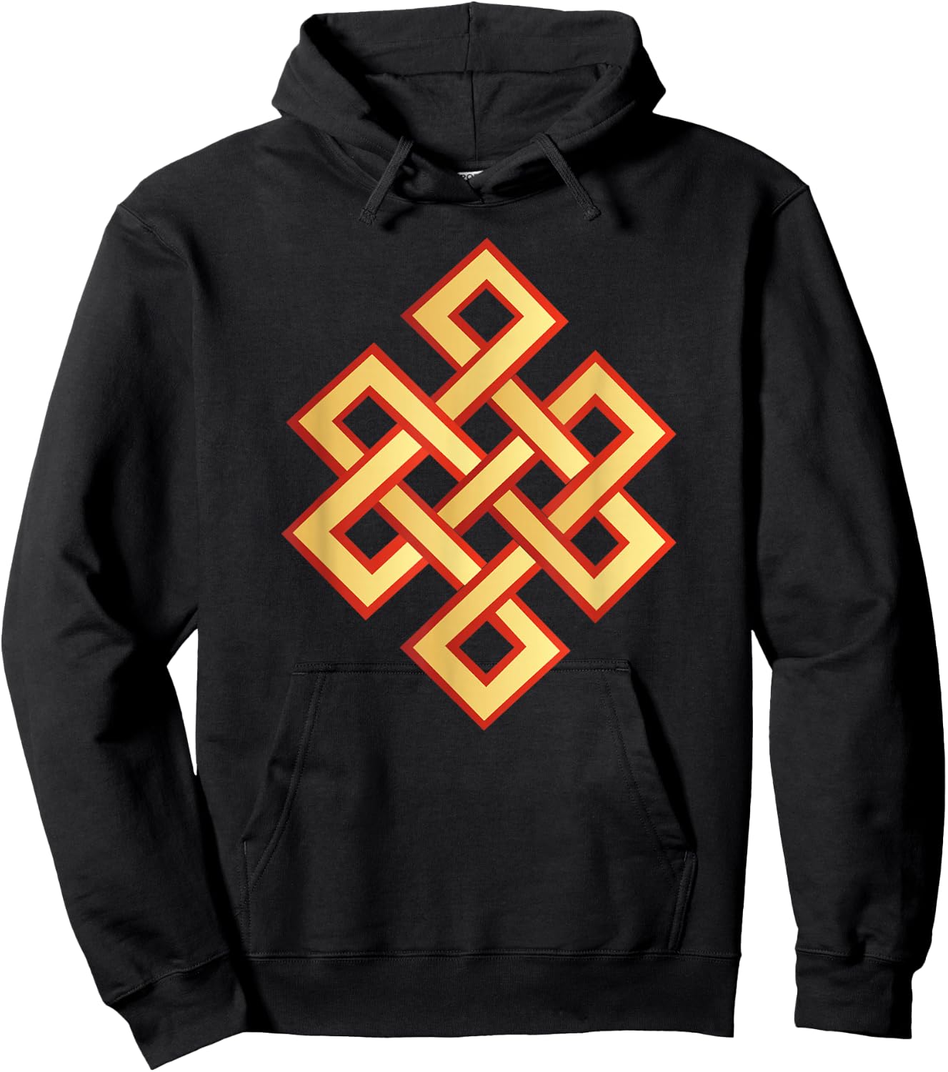 Endless Knot Eternal Knot Buddhism Jainism Wisdom Cycle Hoodie - Hoodie | Black