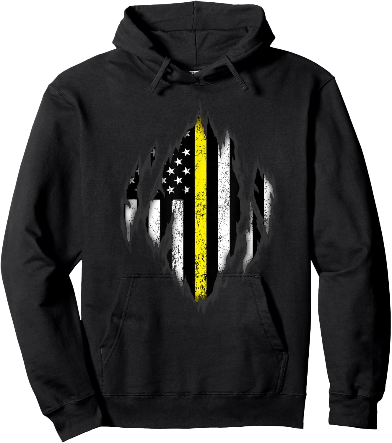 Thin Yellow Line - Tow Lives Matter Hoodie - Hoodie | Black