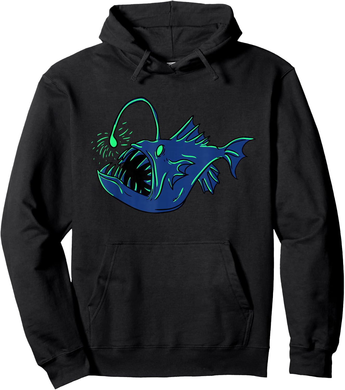 Anglerfish Deep Sea Monster Costume Hoodie - Hoodie | Black