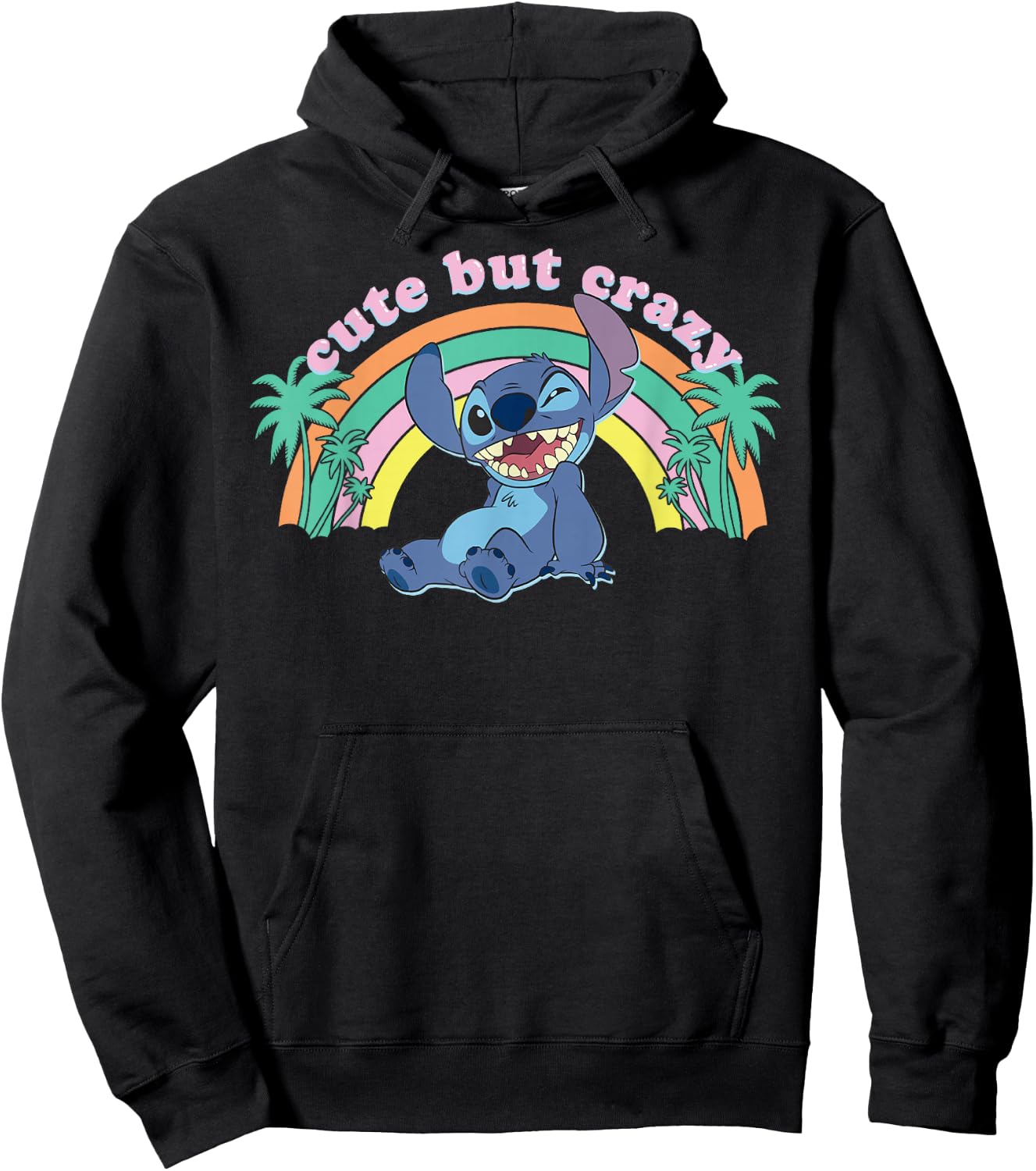 Disney Lilo & Stitch Cute But Crazy Stitch Hoodie - Hoodie | Black
