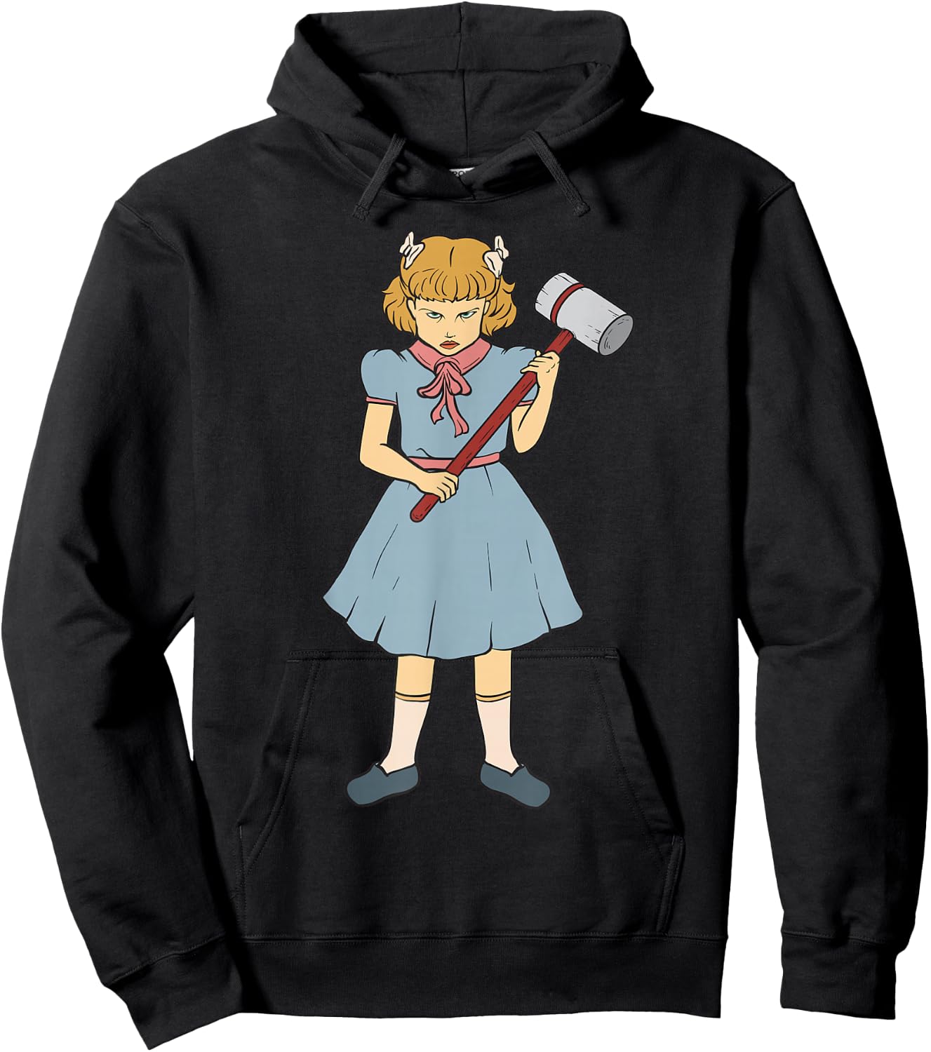 Hammer Girl - Clementine - Gothic Punk Rock Goth Horror Fan Hoodie - Hoodie | Black