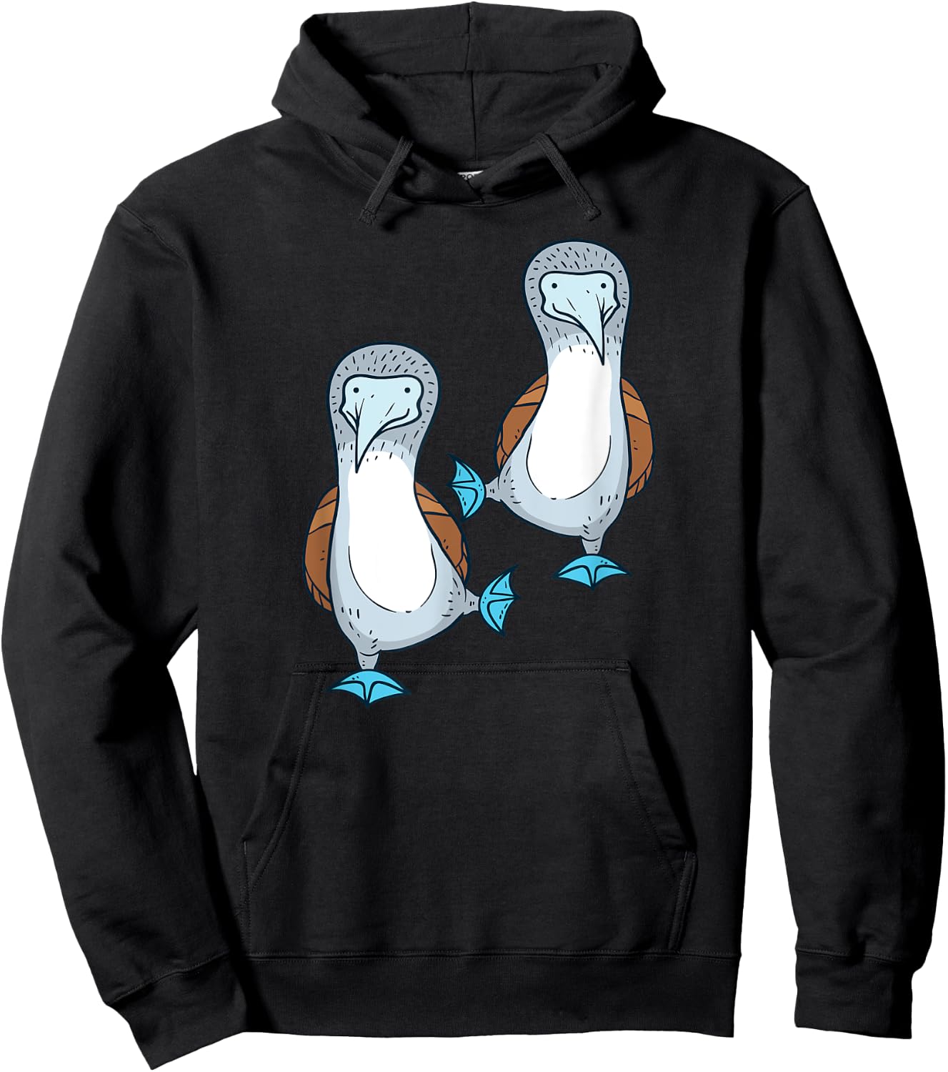 Dancing Sea Bird Fancy Blue Foot Booby - Funny Ornithology Hoodie - Hoodie | Black