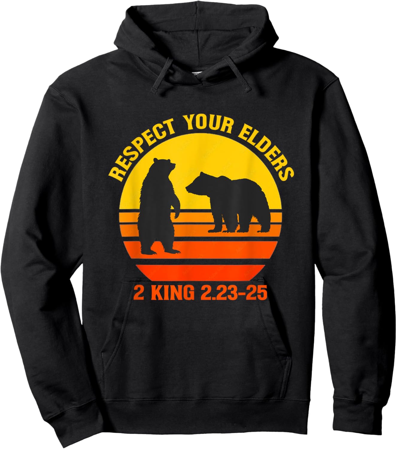 Respect Your Elders Bears shirt For Man And Women Hoodie - Hoodie | Black