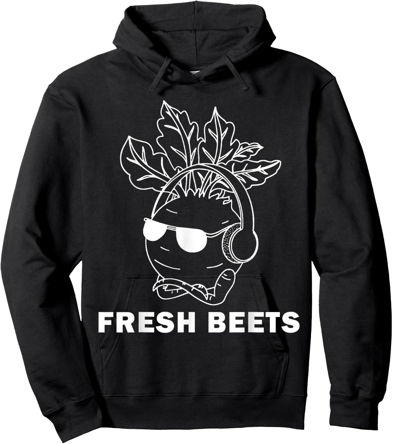 Funny "fresh beets" vegetable Hoodie - Hoodie | Black