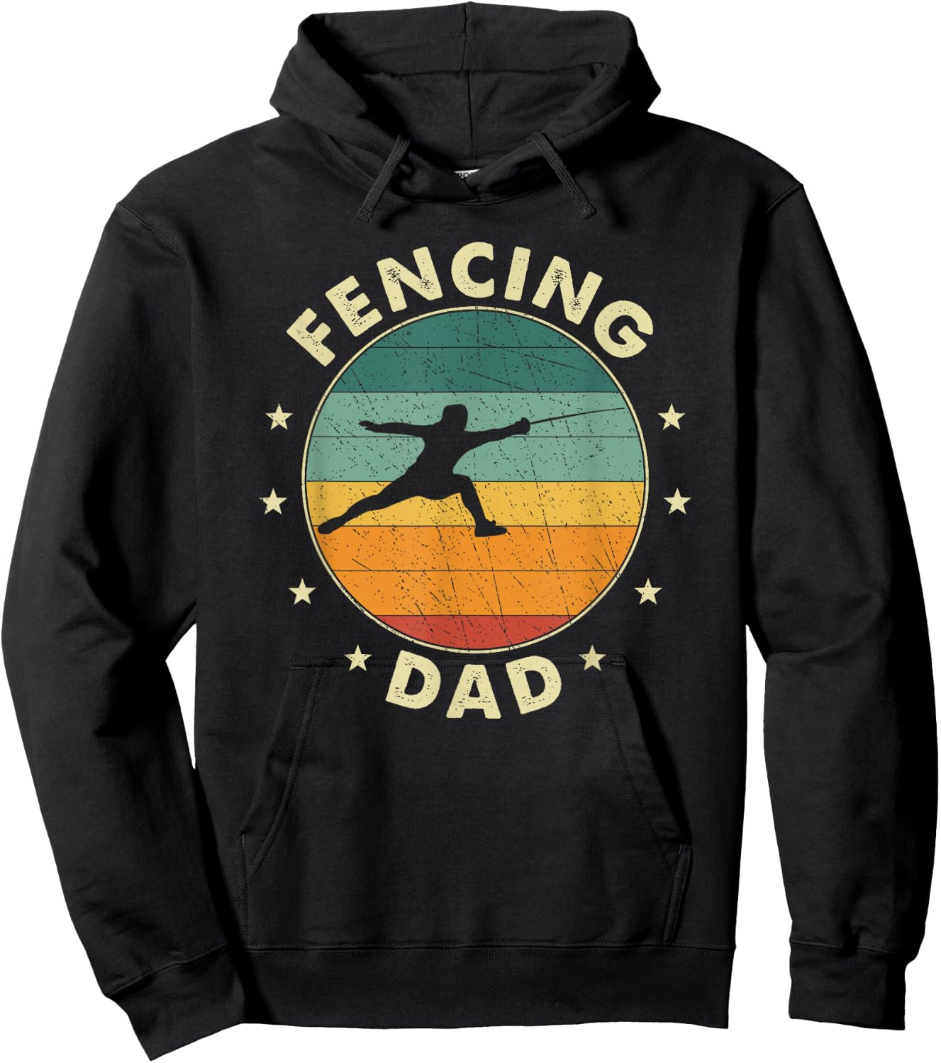 Fencing Dad Father Fencer Hoodie - Hoodie | Black