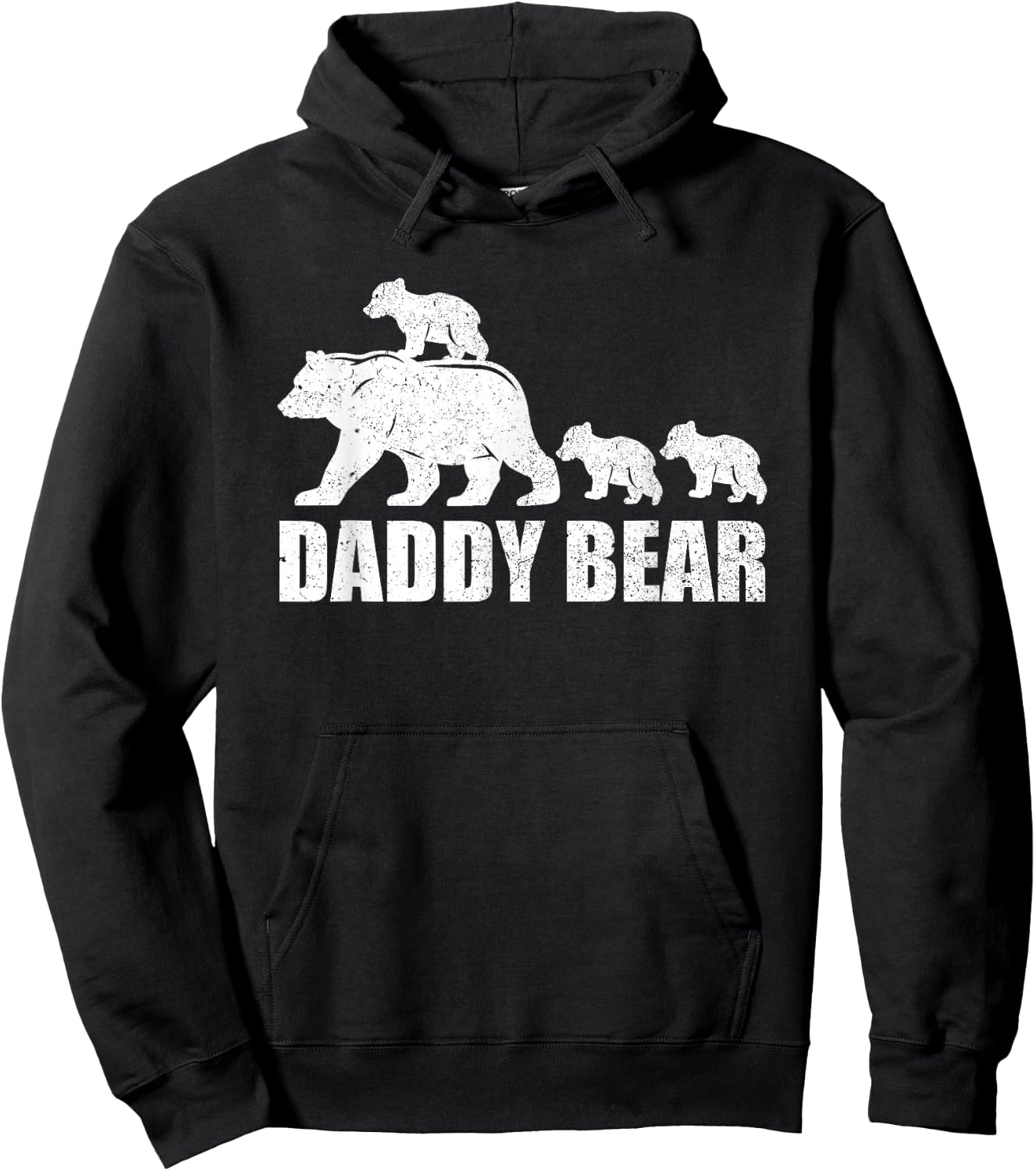 Daddy Bear 3 Cubs Shirt Daddy Bear 3 Kids Dad 3 Kids Hoodie - Hoodie | Black