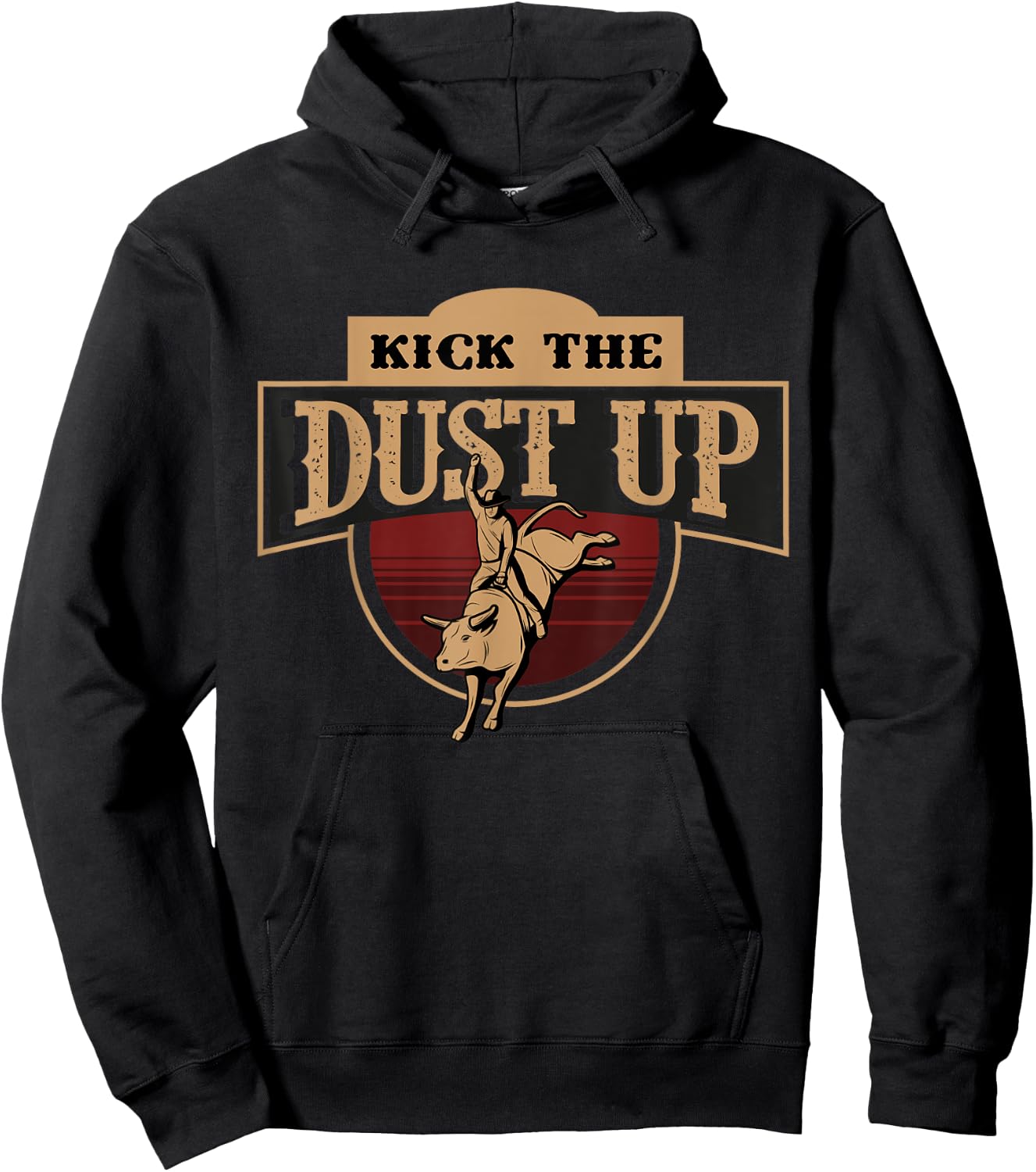 Cowboy and Cowgirl on Rodeo or Farm for kick the dust up Hoodie - Hoodie | Black