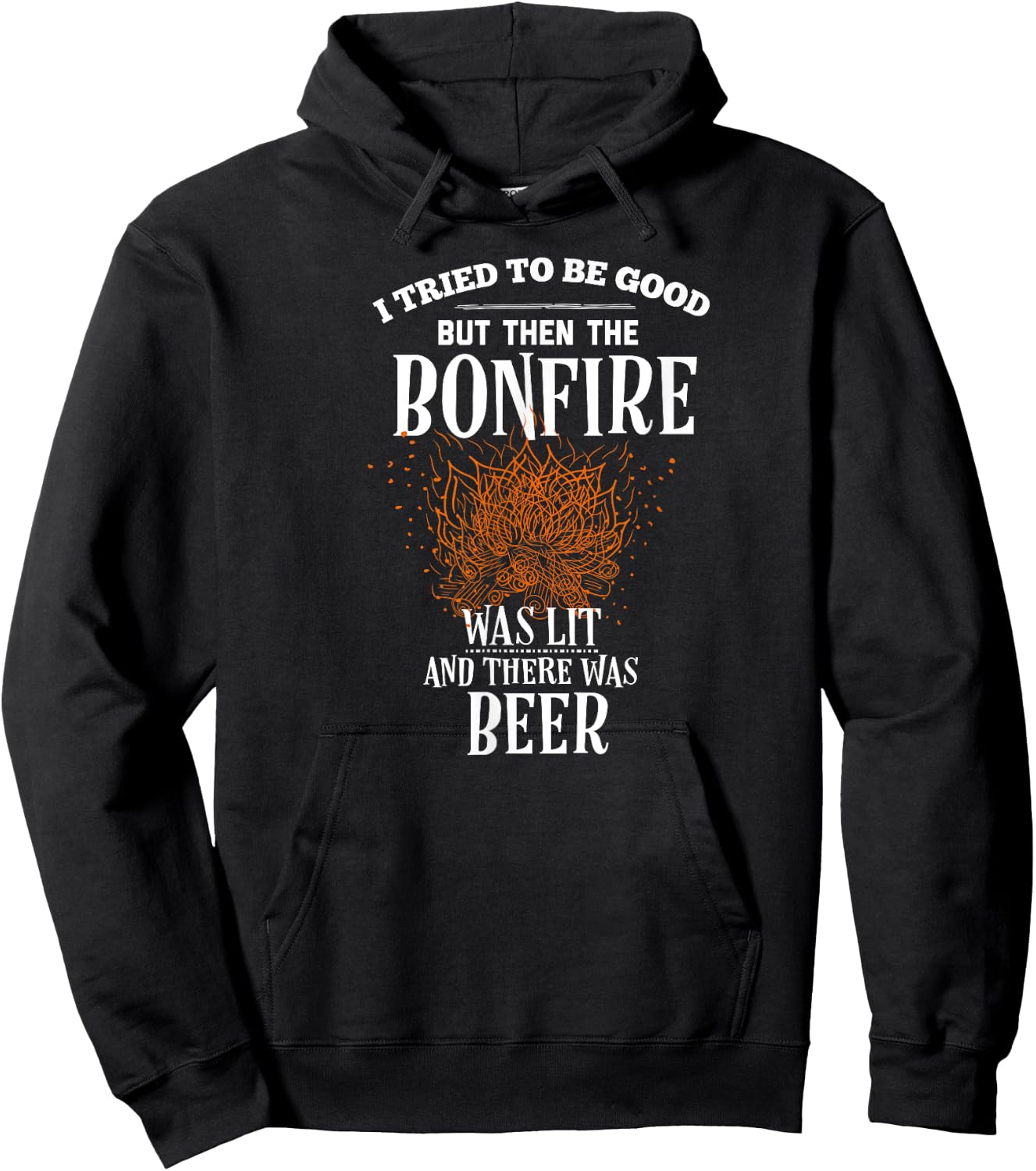 Funny Bonfire Beer Gifts Hoodie - Hoodie | Black