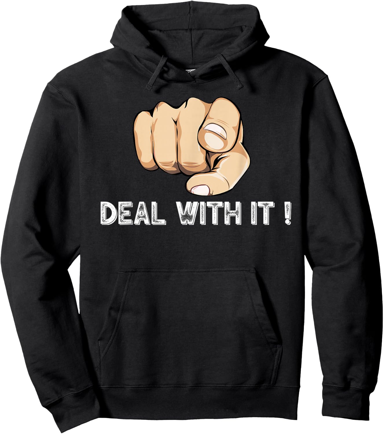 Pointing Finger to You Signal Sarcasm Hoodie - Hoodie | Black