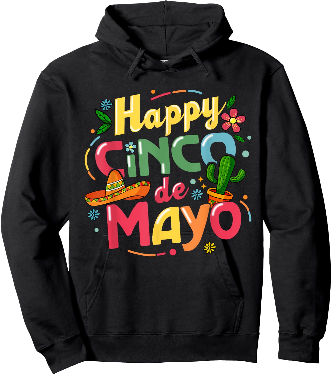 Funny Cinco De Mayo Shirt Lets Fiesta Squad 5 De Mayo Hoodie - Hoodie | Black