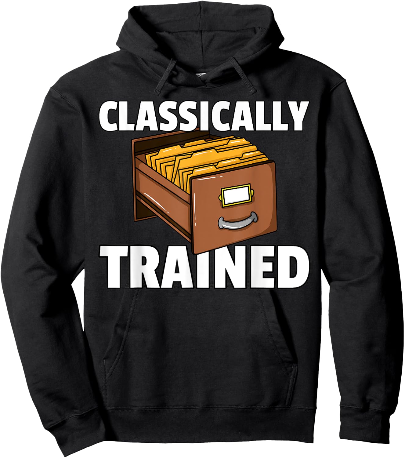 Card Catalog Library For Librarian Hoodie - Hoodie | Black