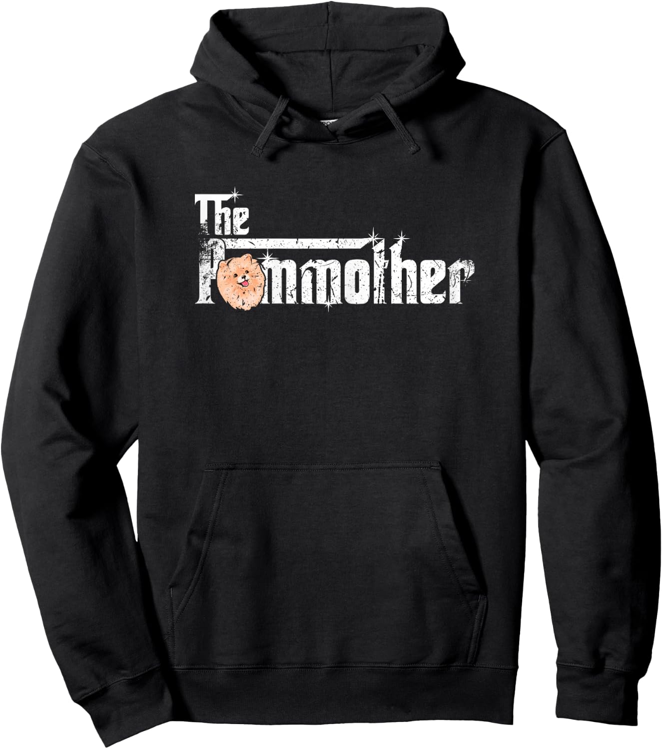 The Pommother! Pom Mom Shirt Fun Cute Pomeranian Mother Dog Hoodie - Hoodie | Black