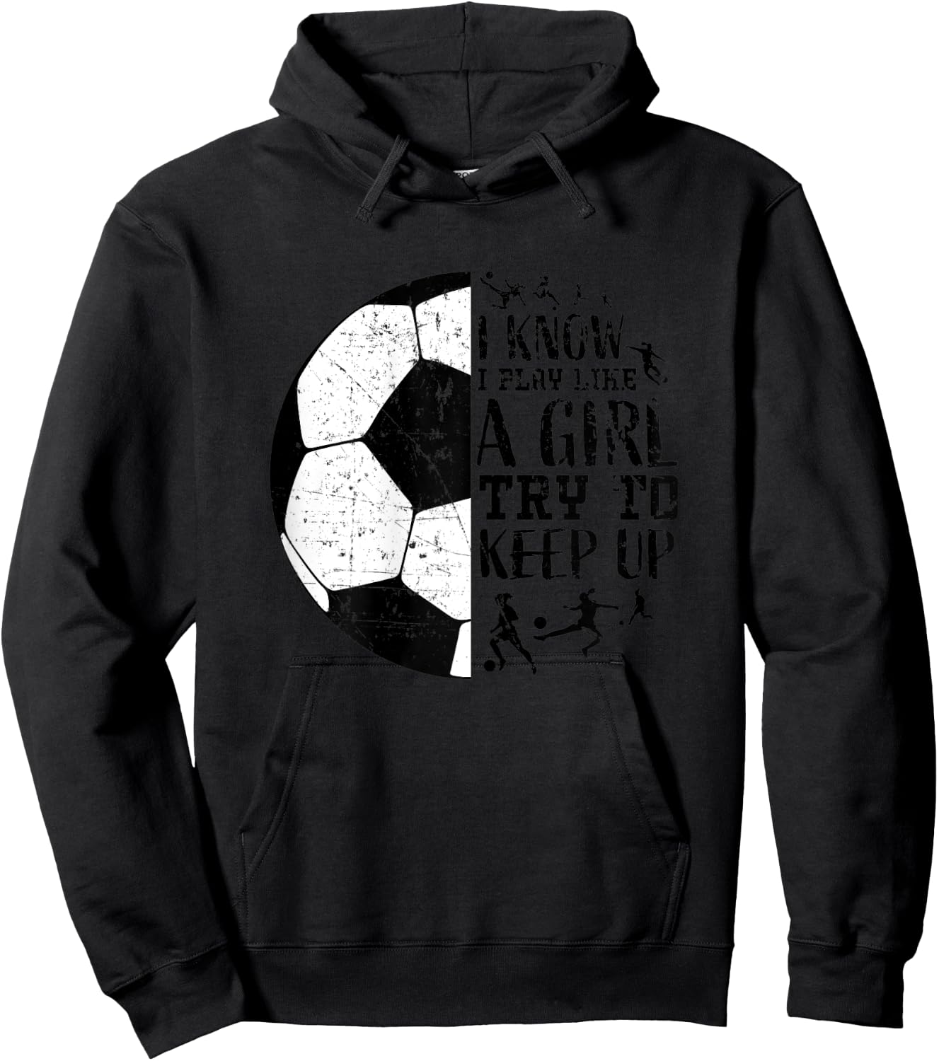 Cute Soccer Shirts Teen Girls Kids Women Gifts Funny Sayings Hoodie - Hoodie | Black