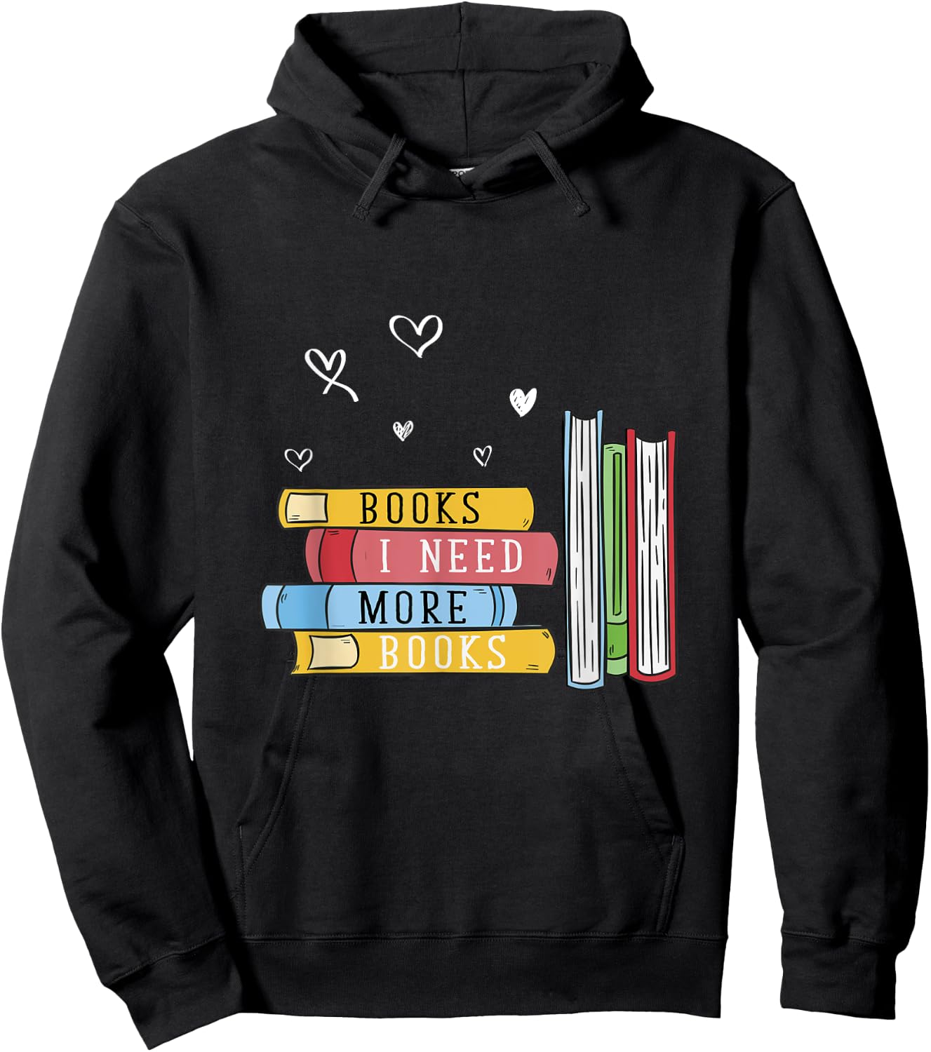 Funny Book Lover Gift Bibliophile Reading Hoodie - Hoodie | Black
