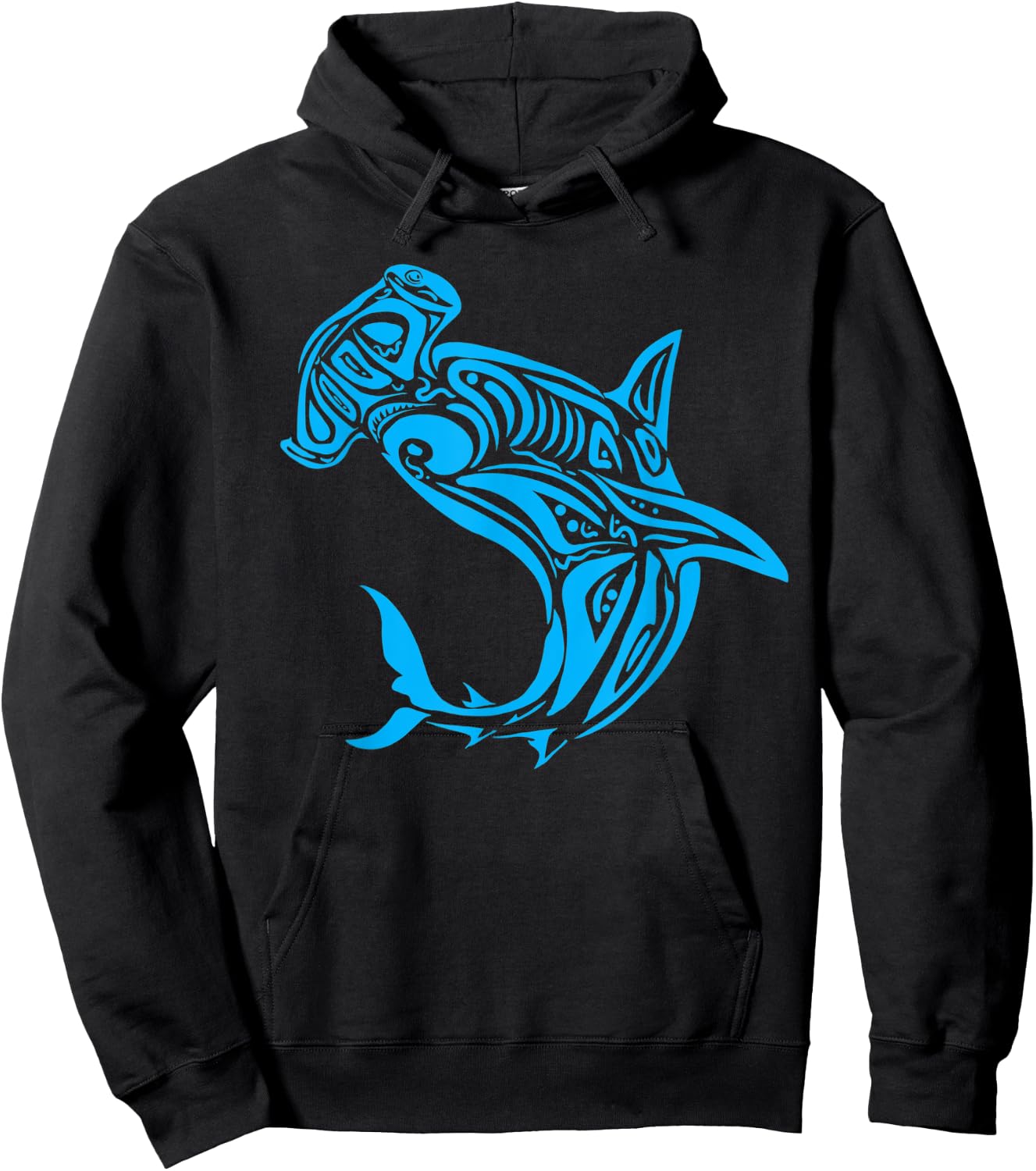 Tribal Shark Shirt - Maori Shirt - Hawaiian Tribal Hoodie - Hoodie | Black