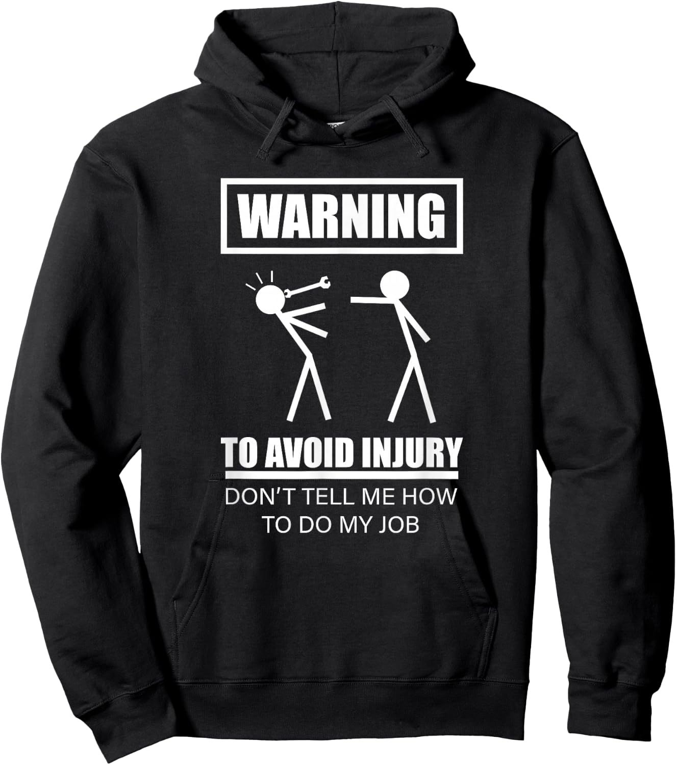 Warning To Avoid Injury Funny Artisan Repair Mechanic Gift Hoodie - Hoodie | Black