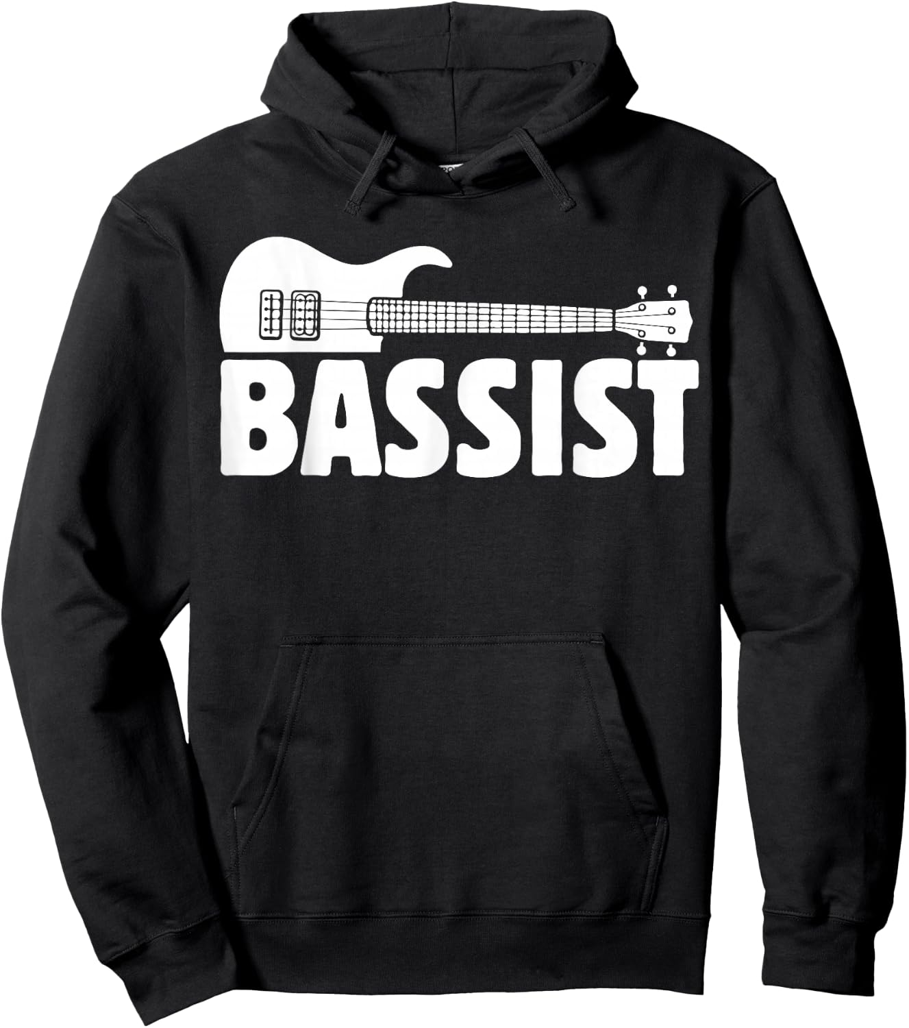 Cool Bassist Funny Bass Guitar Player Guitarist Music Outfit Hoodie - Hoodie | Black