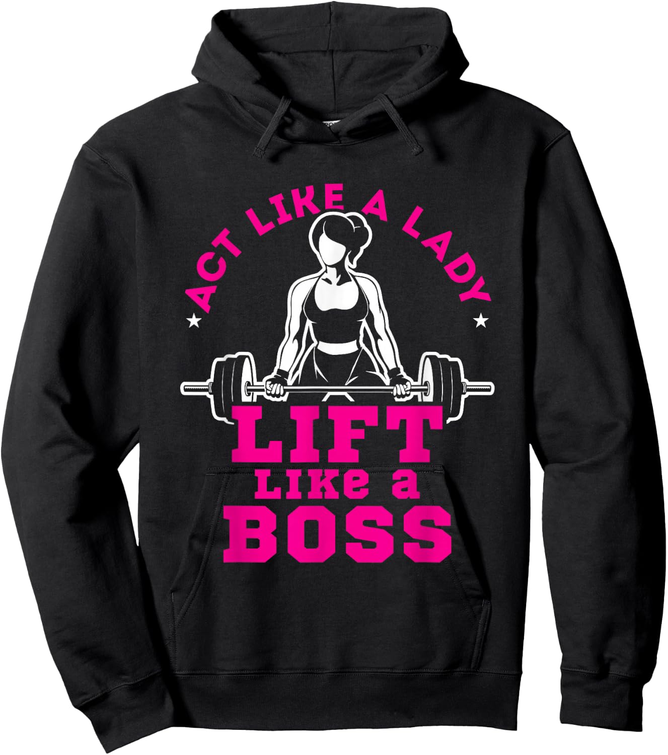 Motivational Workout Women Cute Fitness Gym Weightlifting Hoodie - Hoodie | Black