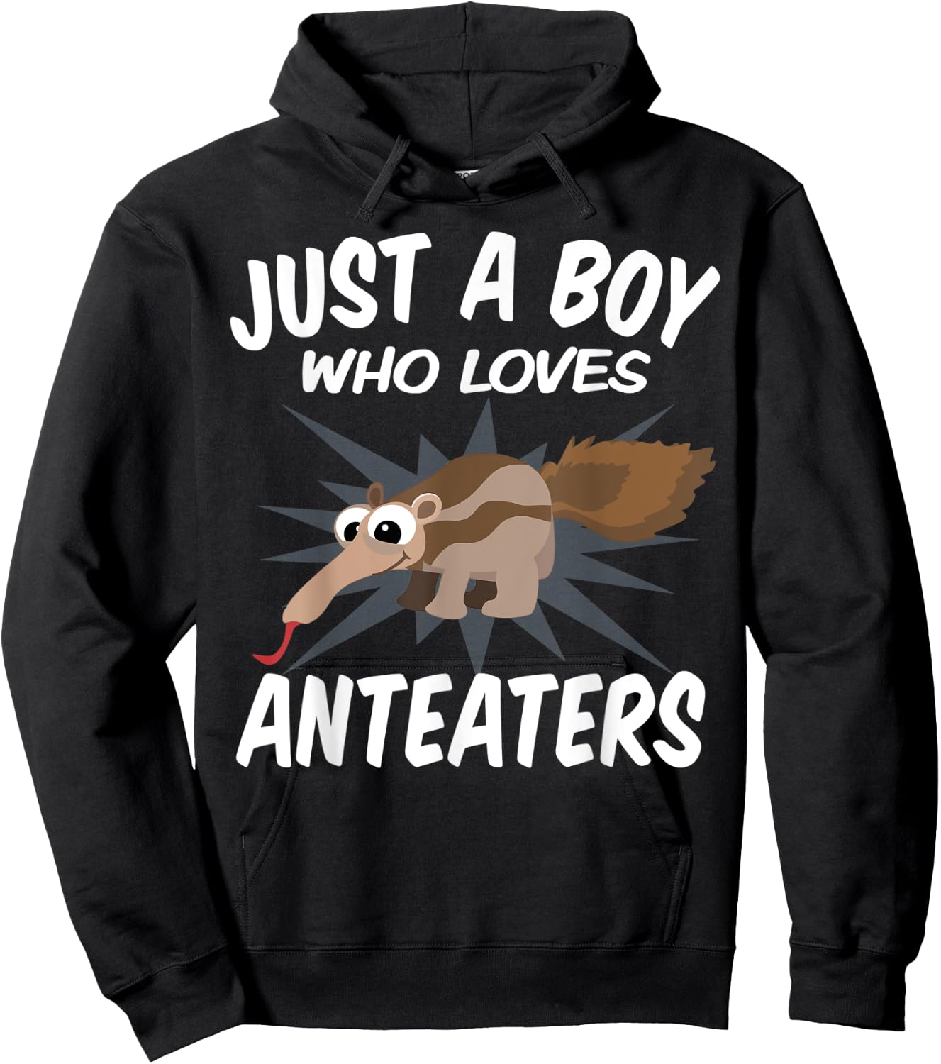 Just A Boy Who Loves Anteaters – Funny Anteater Hoodie - Hoodie | Black