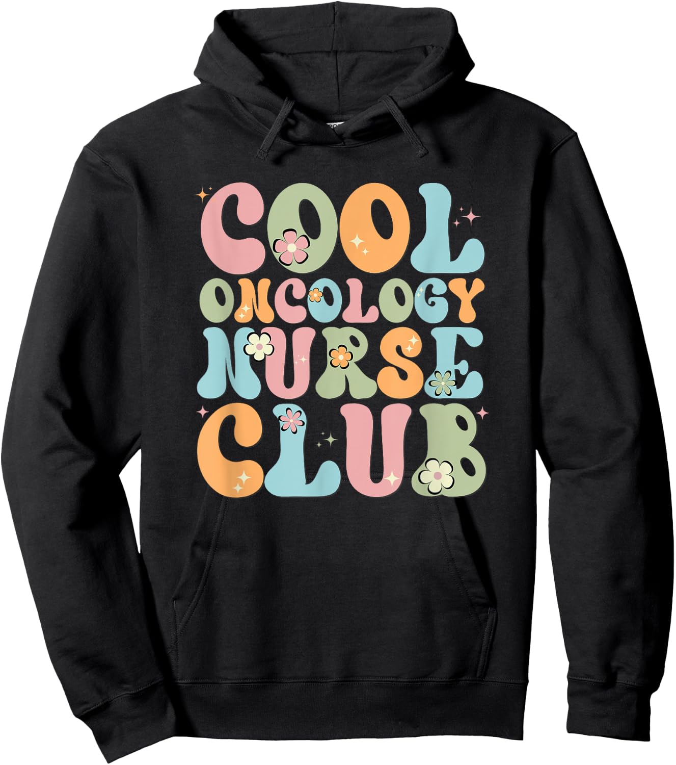 Cool Oncology Nurse Club, Oncology Squad, Chemo Nurse Hoodie - Hoodie | Black