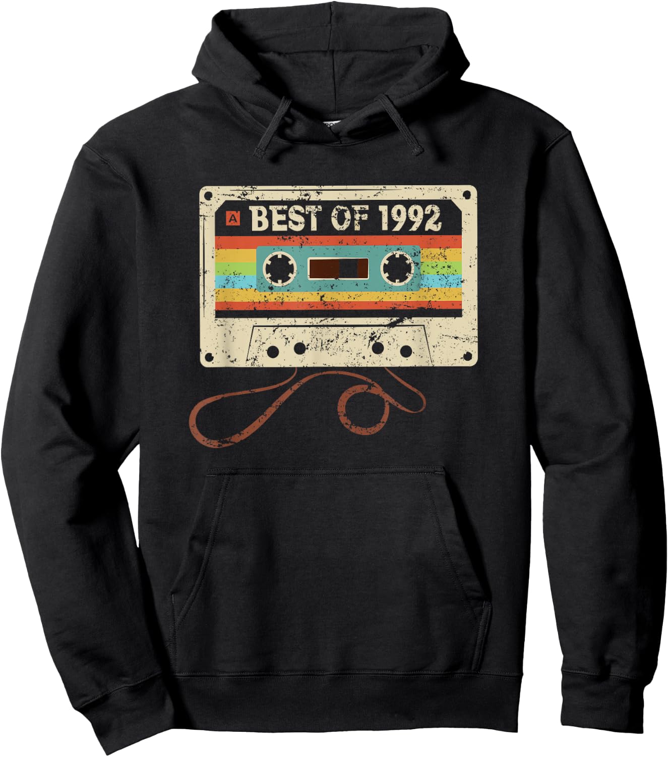 Best of 1992 Vintage 33 Year Old Men Women 33rd Birthday Hoodie - Hoodie | Black