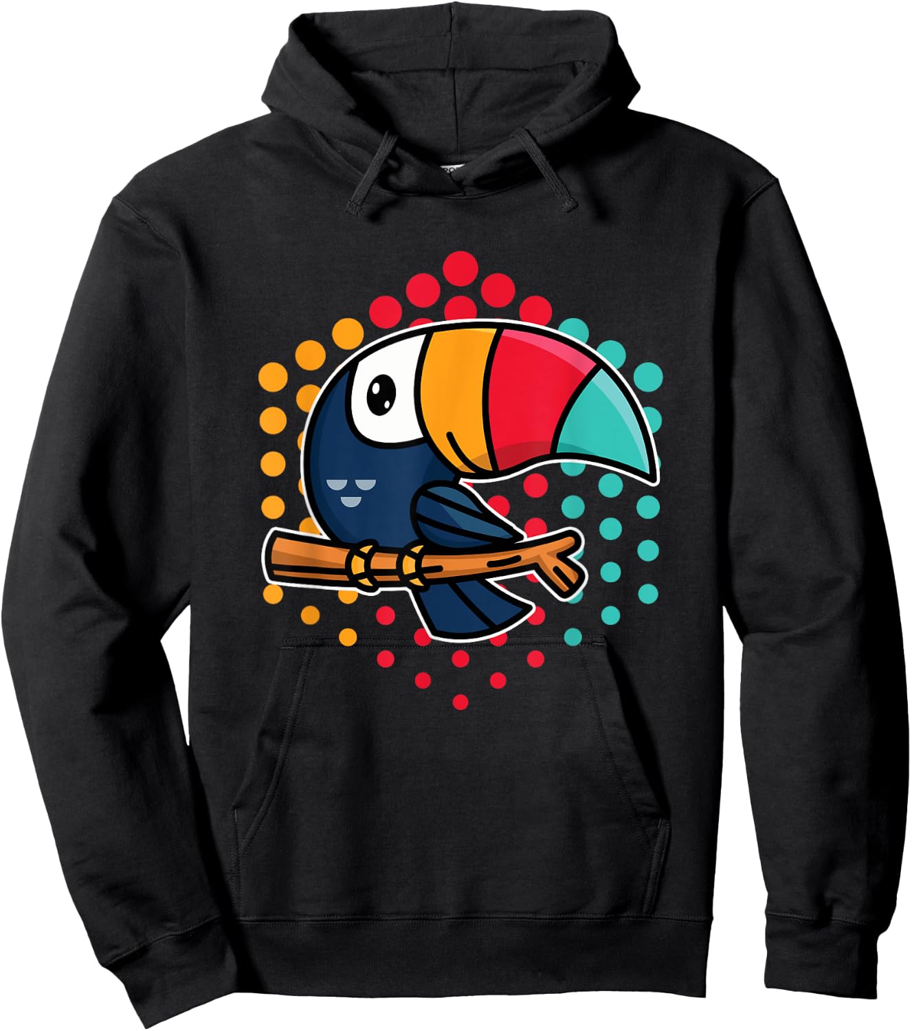 Tropical Bird Cute Toucan Hoodie - Hoodie | Black