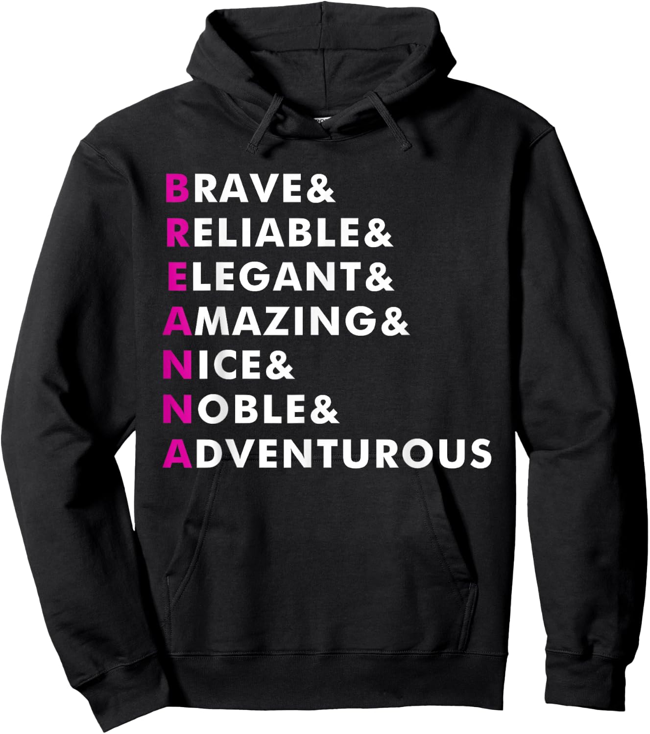 Breanna Name Shirt Personalized Gift Hoodie - Hoodie | Black