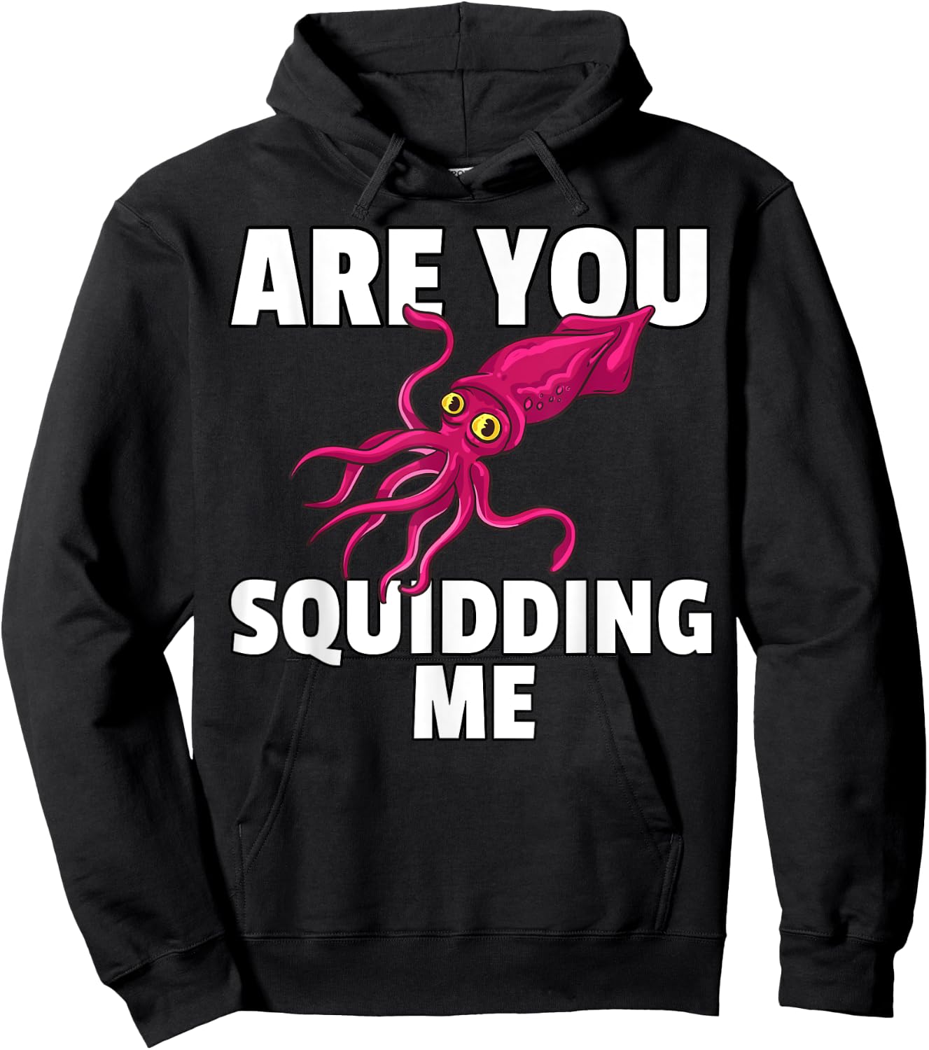 Are You Squidding Me Gift Squid Octopus Marine Biology Hoodie - Hoodie | Black