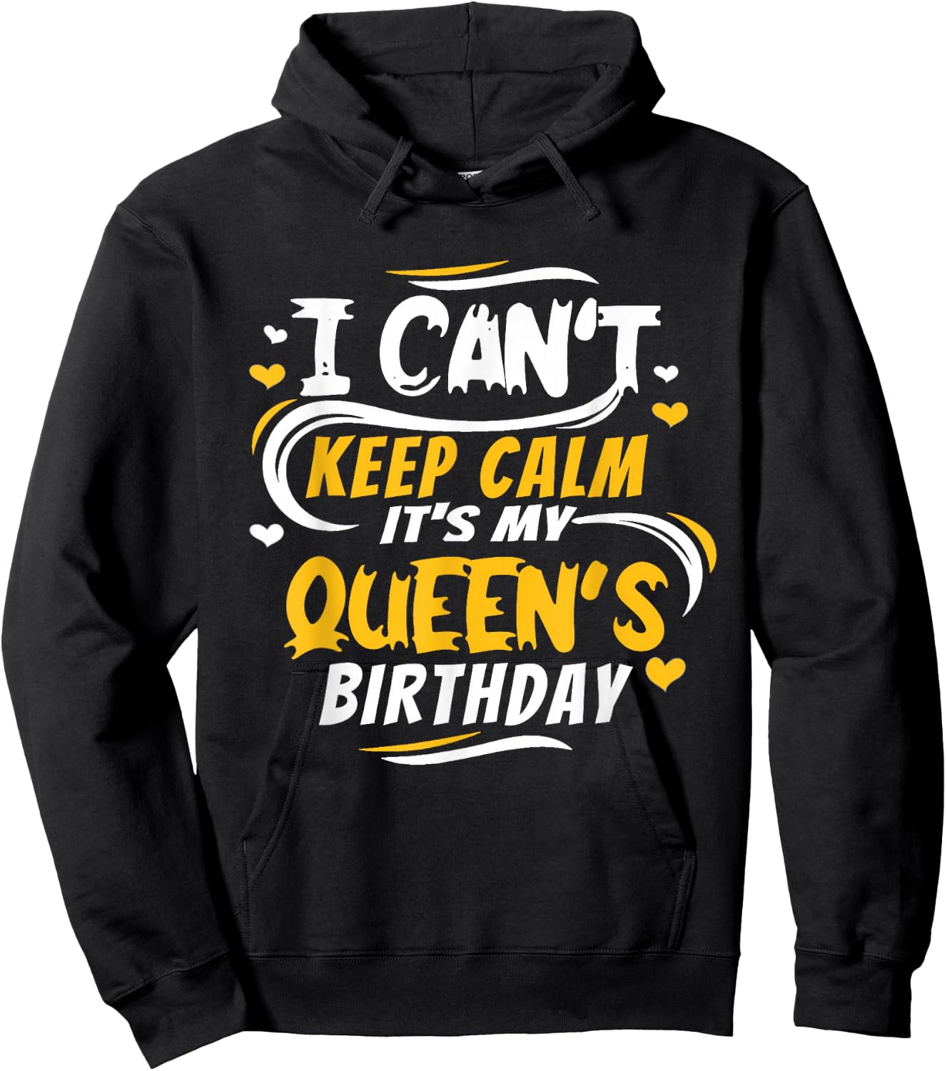 husband wife birthday shirt Gift Its My Queen's Birthday Hoodie - Hoodie | Black