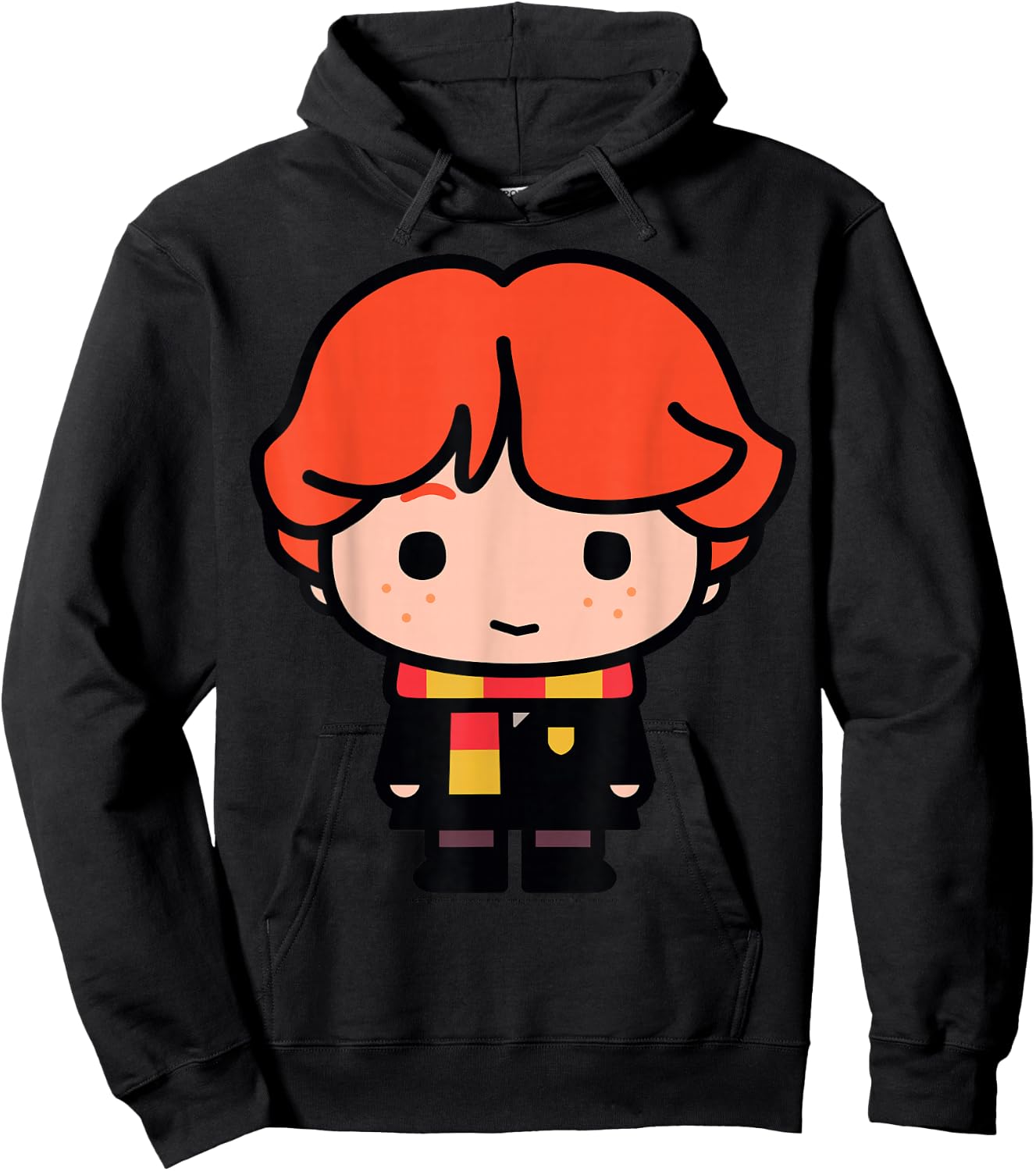 Harry Potter Ron Weasley Cute Cartoon Portrait Small Hoodie - Hoodie | Black