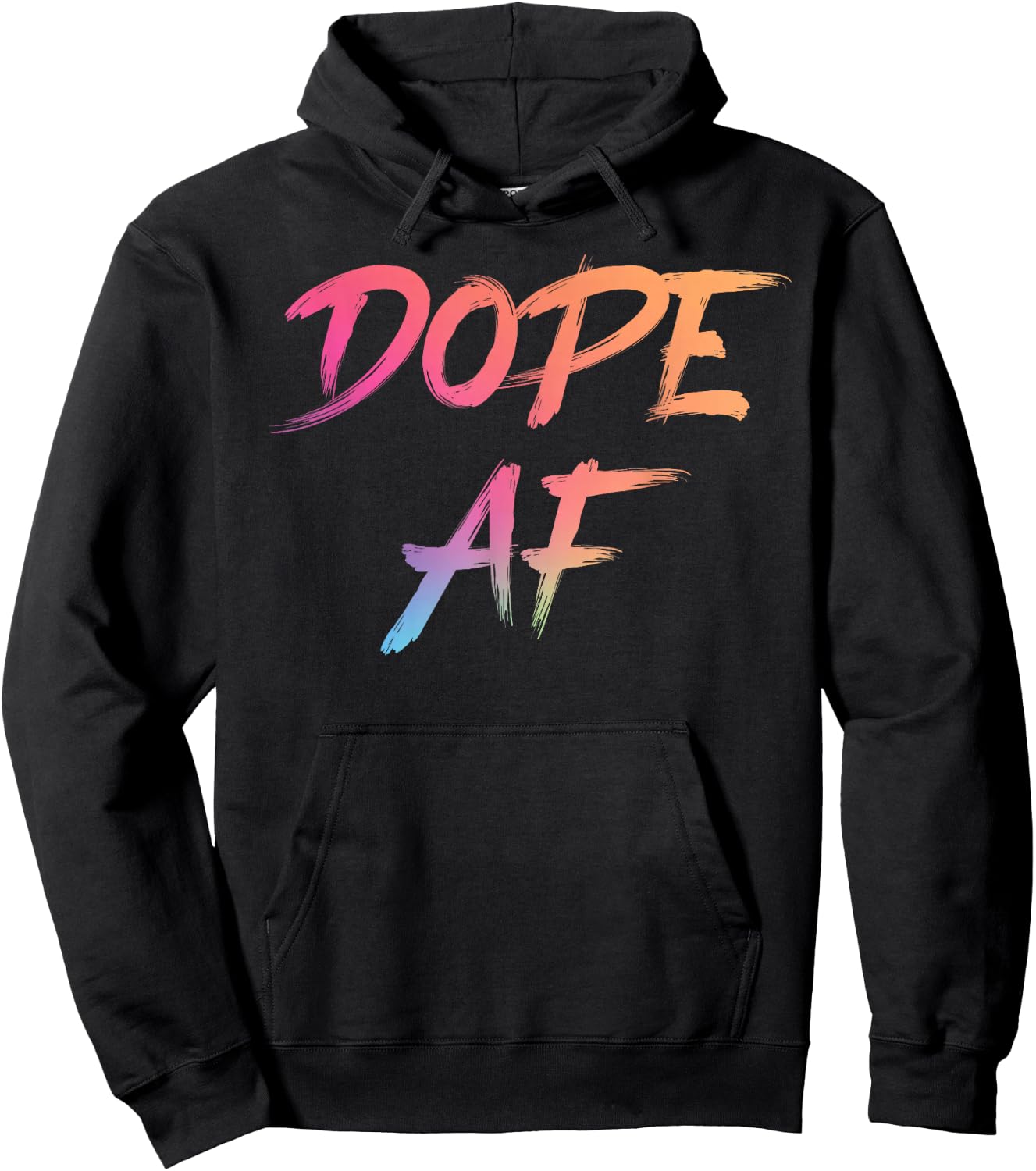 Dope AF Urban Streetwear Respect The Drip Dope AF Hoodie - Hoodie | Black