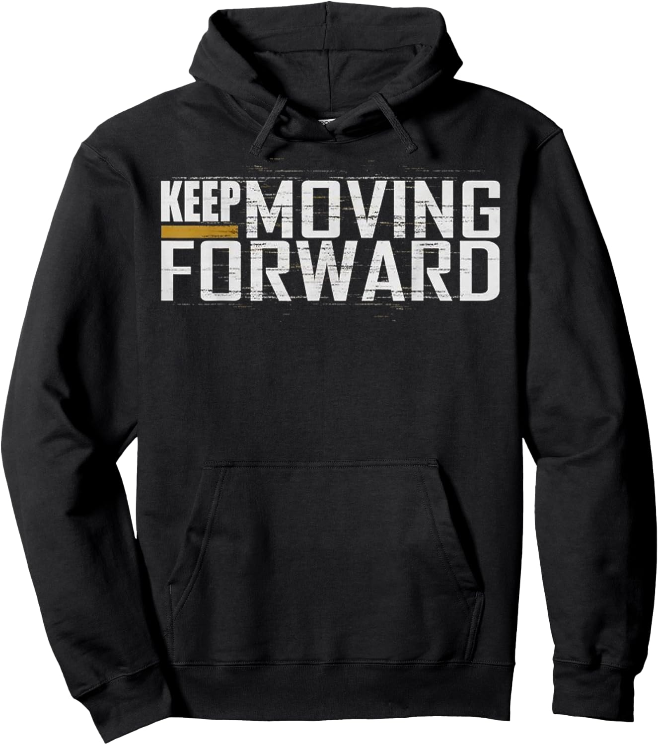 Fitness Gym Keep Moving Forward (Art in Front and back) Hoodie - Hoodie | Black