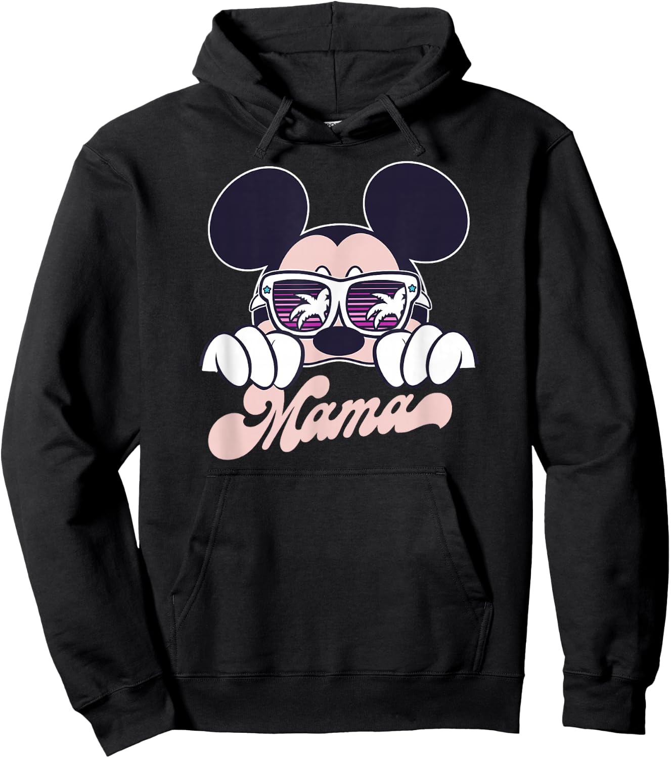 Disney Mickey And Friends Cool Mickey Summer Vibes Mama Logo Hoodie - Hoodie | Black