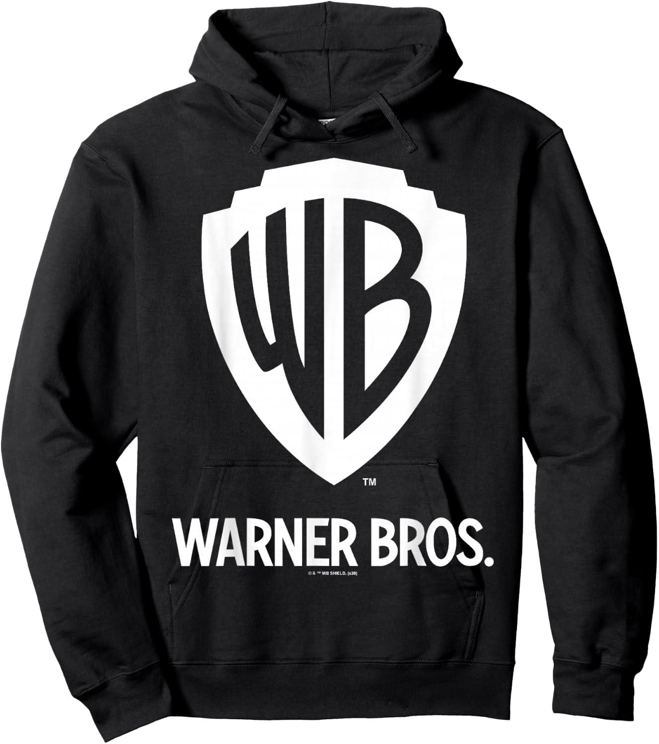 Warner Brothers WB Blue Logo C1 Small Hoodie - Hoodie | Black