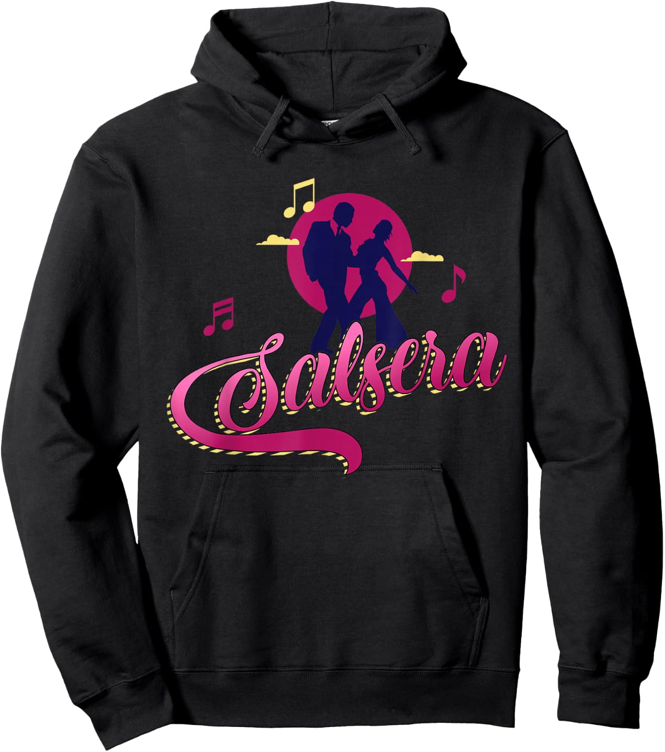 Salsera and Latin music is the best for Salsa dance Hoodie - Hoodie | Black