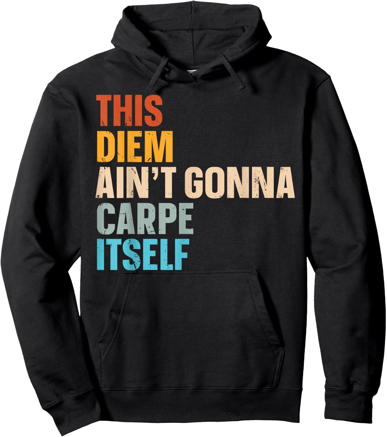 This Diem Ain't Gonna Carpe Itself Hoodie - Hoodie | Black