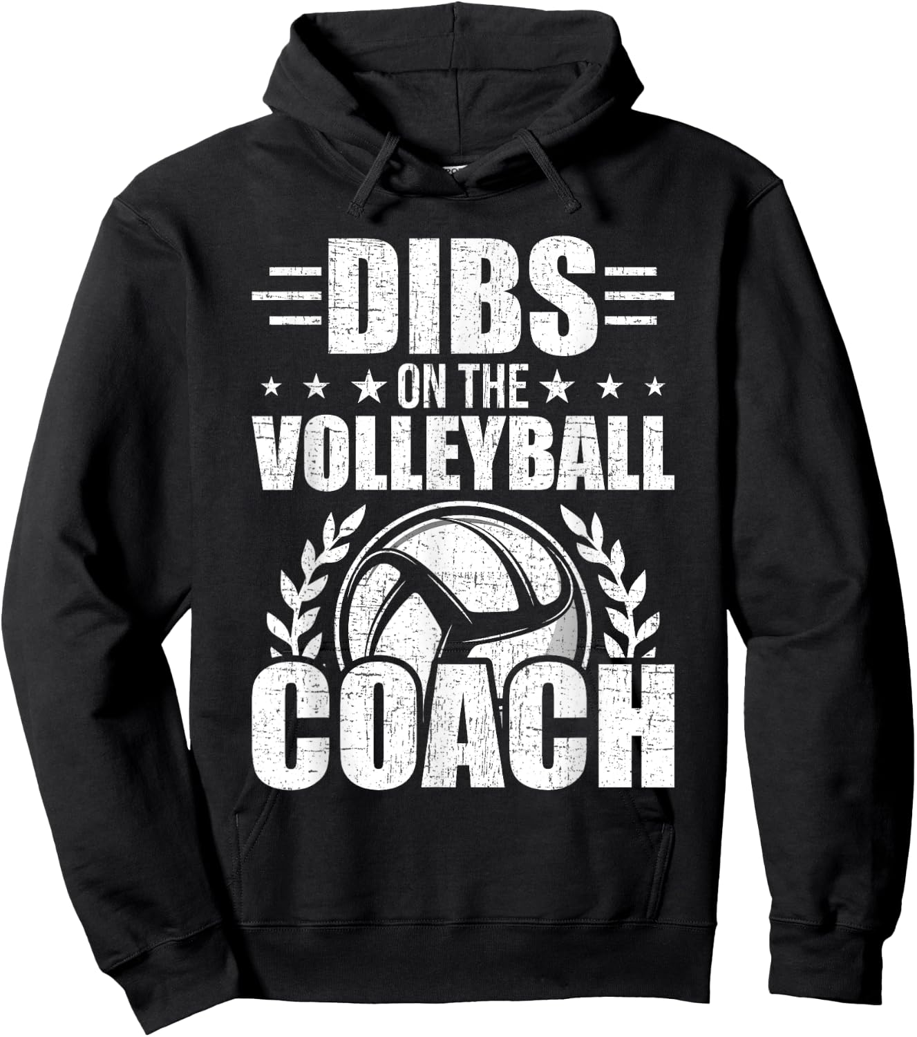 Dibs On The Volleyball Coach Lovers Coach's Wife Hoodie - Hoodie | Black