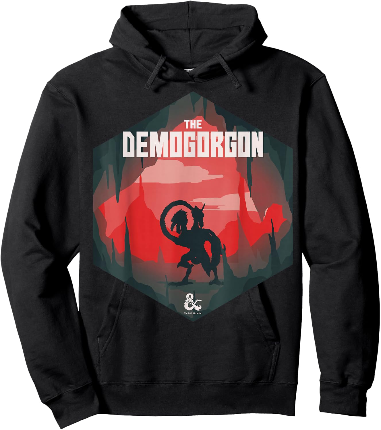 Dungeons & Dragons The Demogorgon Silhouette Hoodie - Hoodie | Black