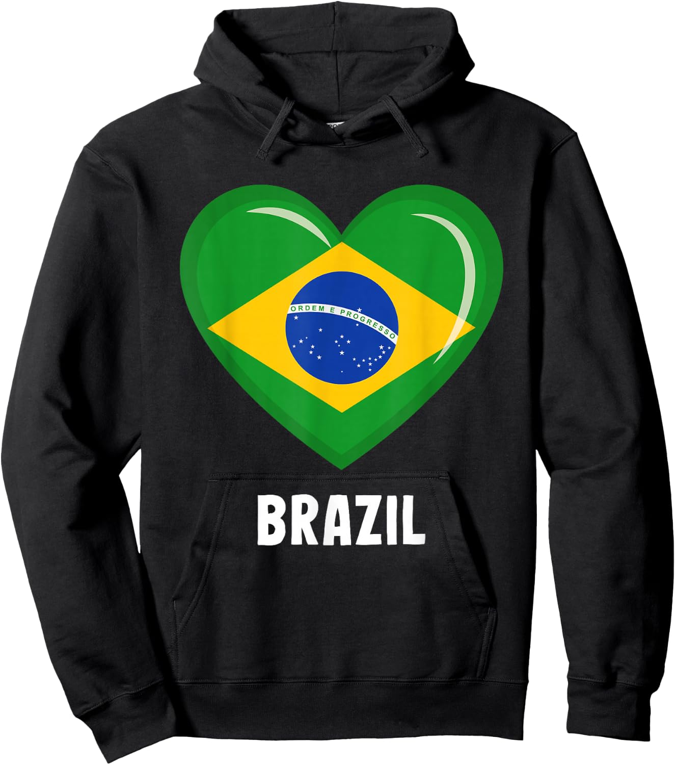 Brazil Flag Jersey | Brazilian Hoodie - Hoodie | Black