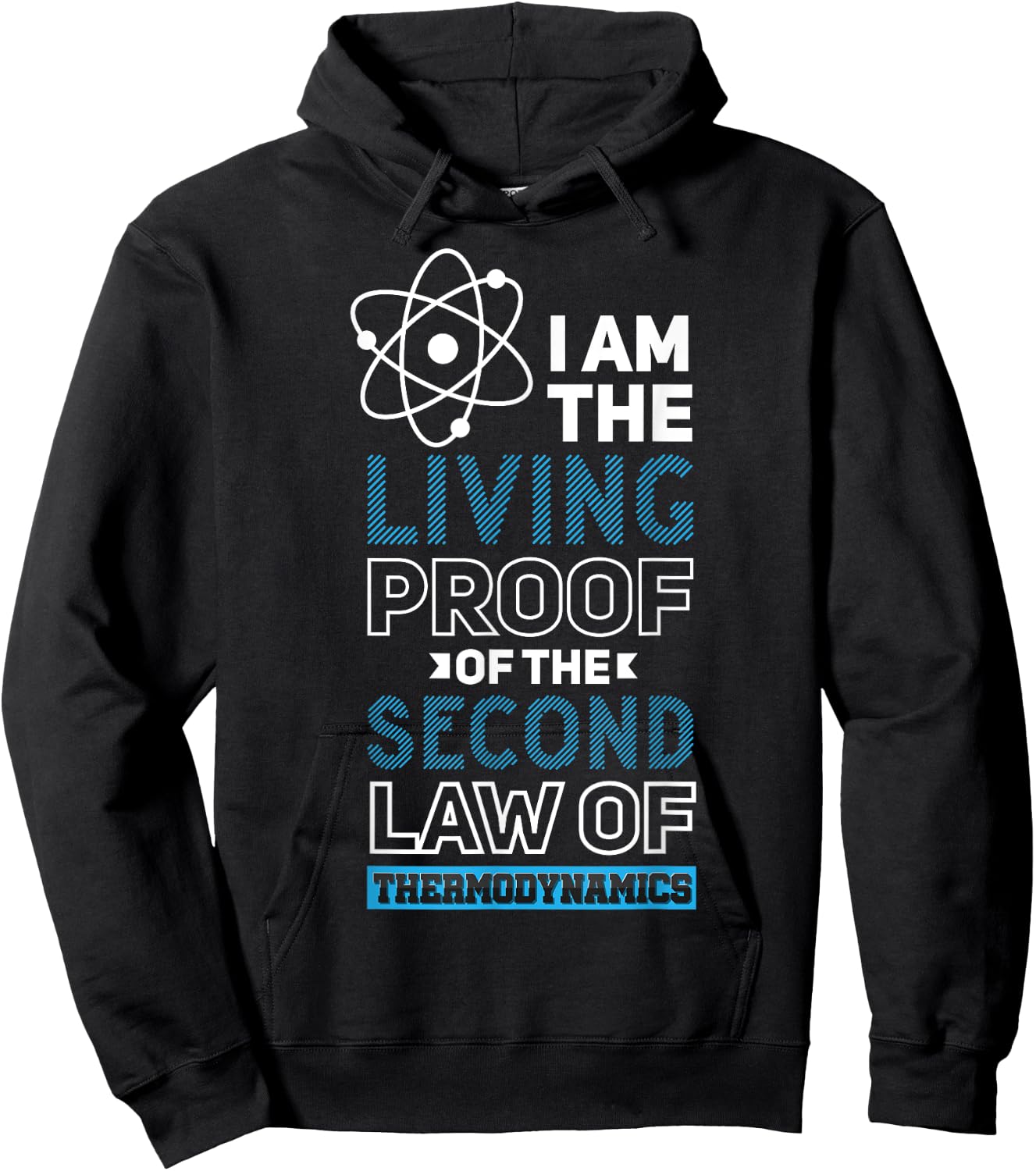 Quantum Physics Pun Second Law Thermodynamics Hoodie - Hoodie | Black