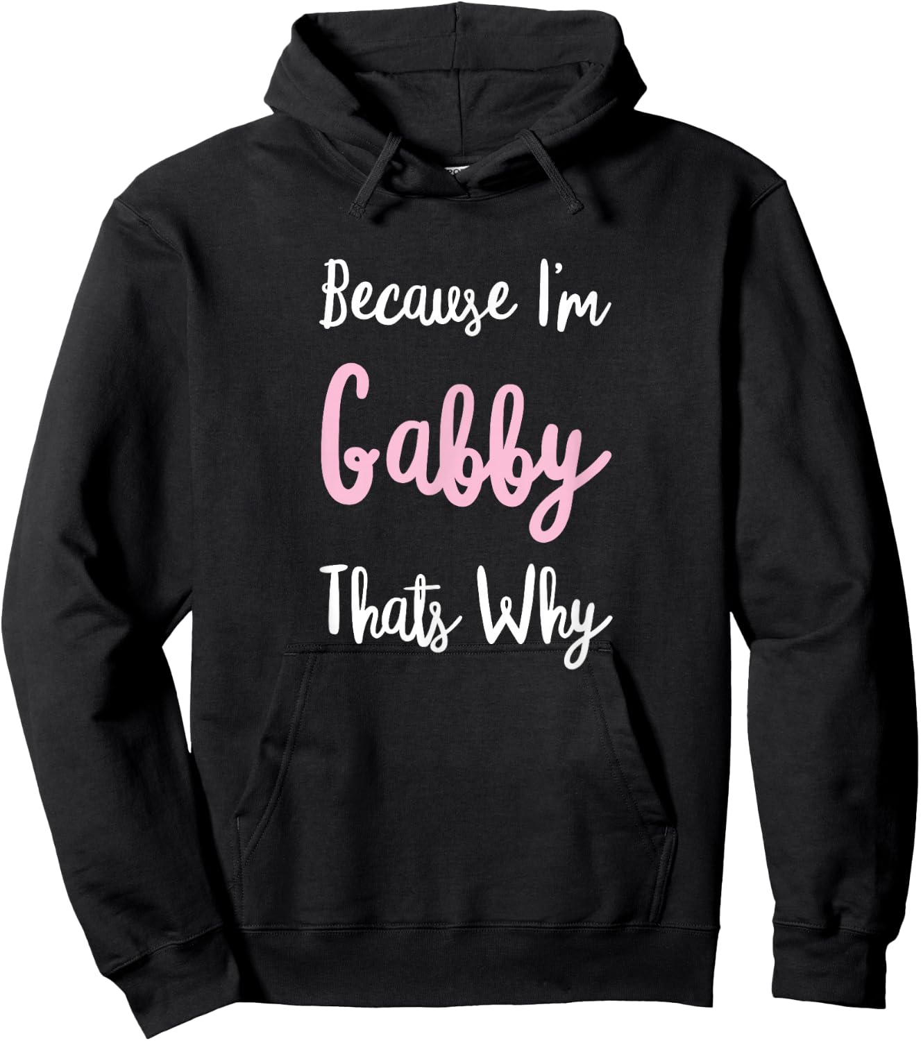 Gabby Name Personalized Custom Women Girl Pink Kids Girly Hoodie - Hoodie | Black