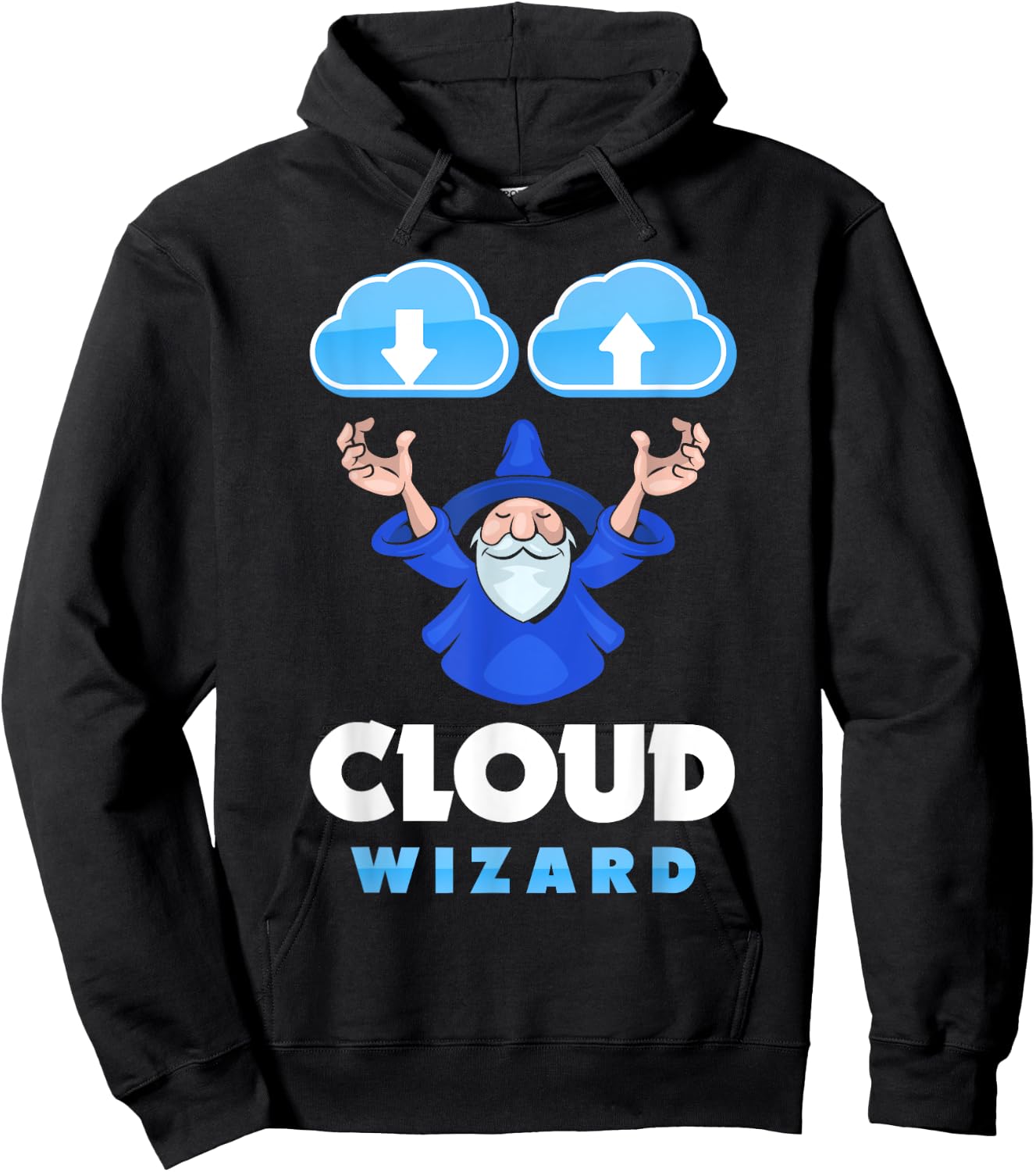 DevOps Engineer Cloud Computing Cloud Wizard Funny Hoodie - Hoodie | Black