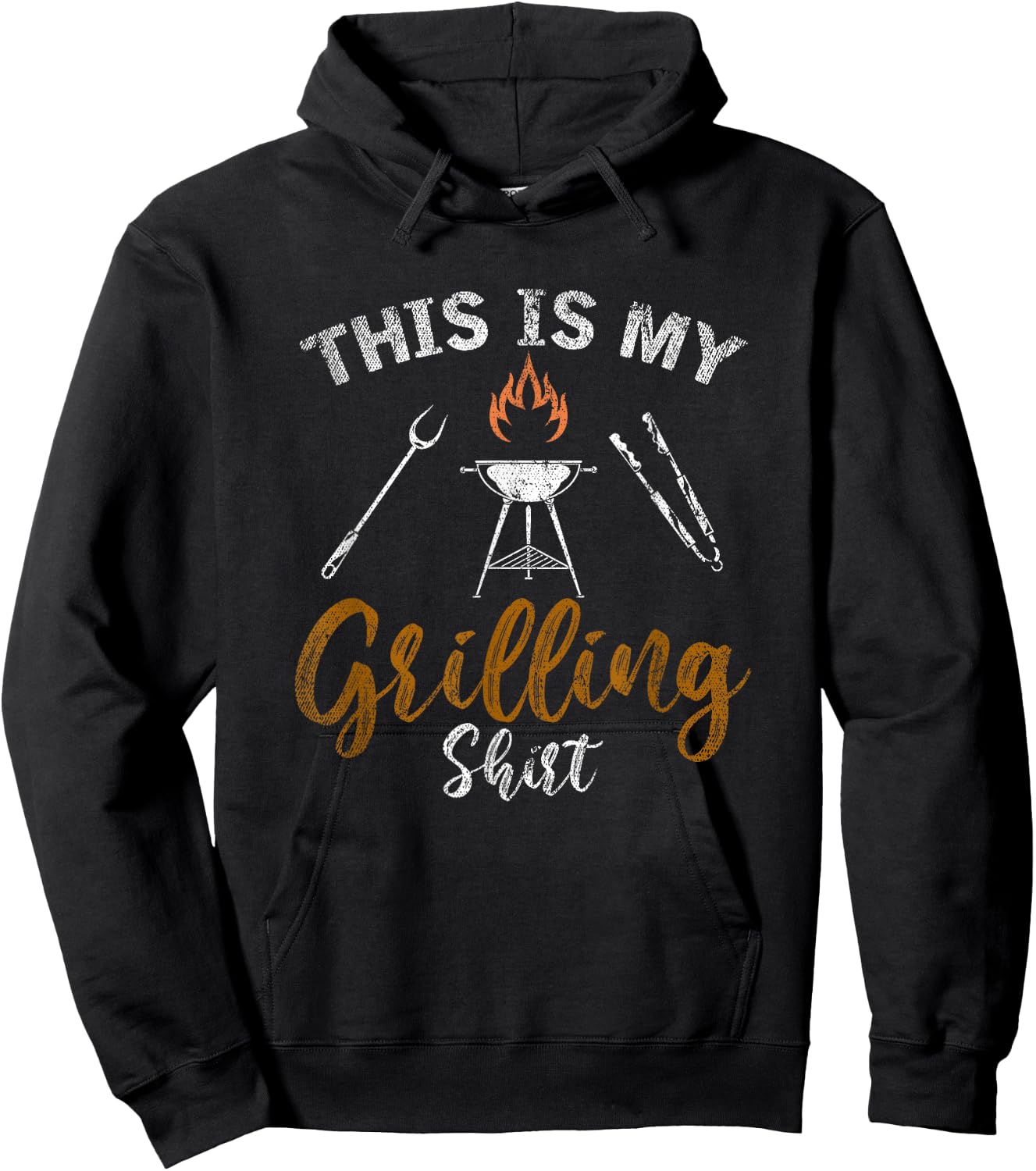 This Is My Grilling Shirt Funny BBQ Party Gift Barbecue Hoodie - Hoodie | Black