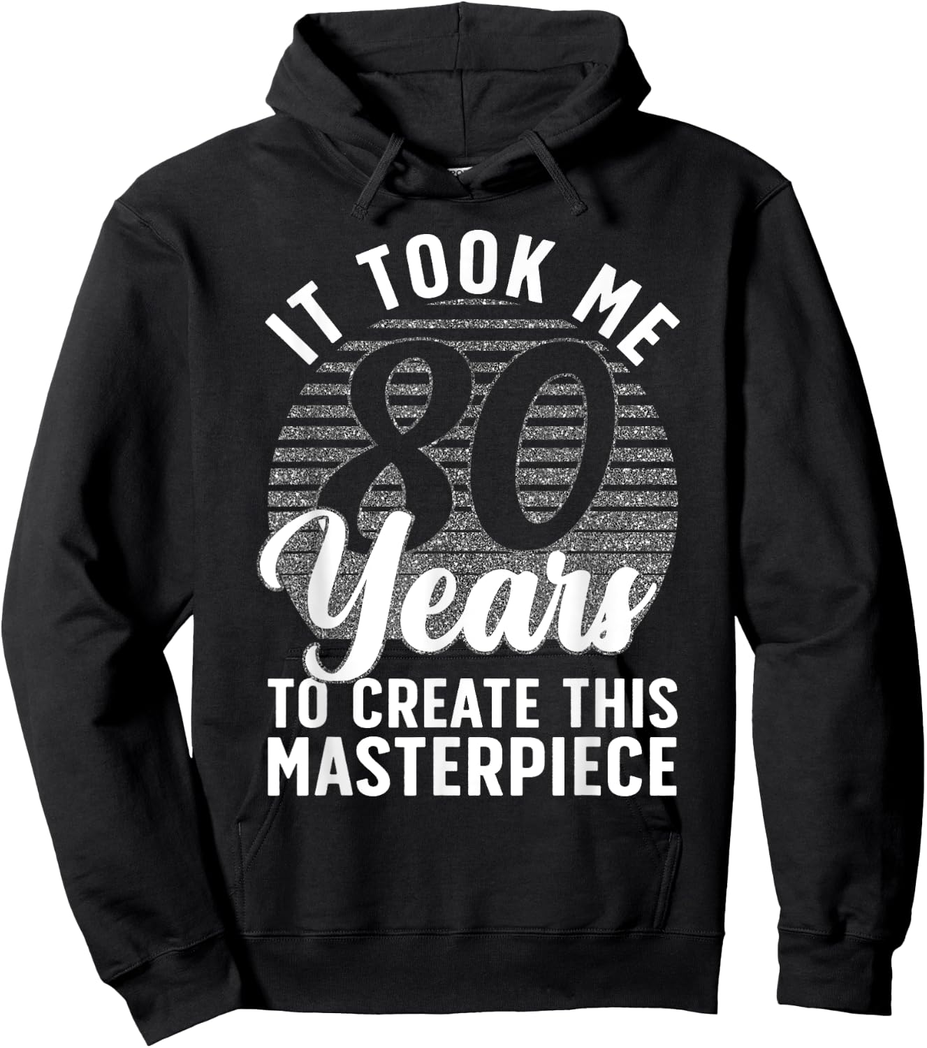 80th Birthday Men 80 Year Old Gag Turning 80 Joke Hoodie - Hoodie | Black