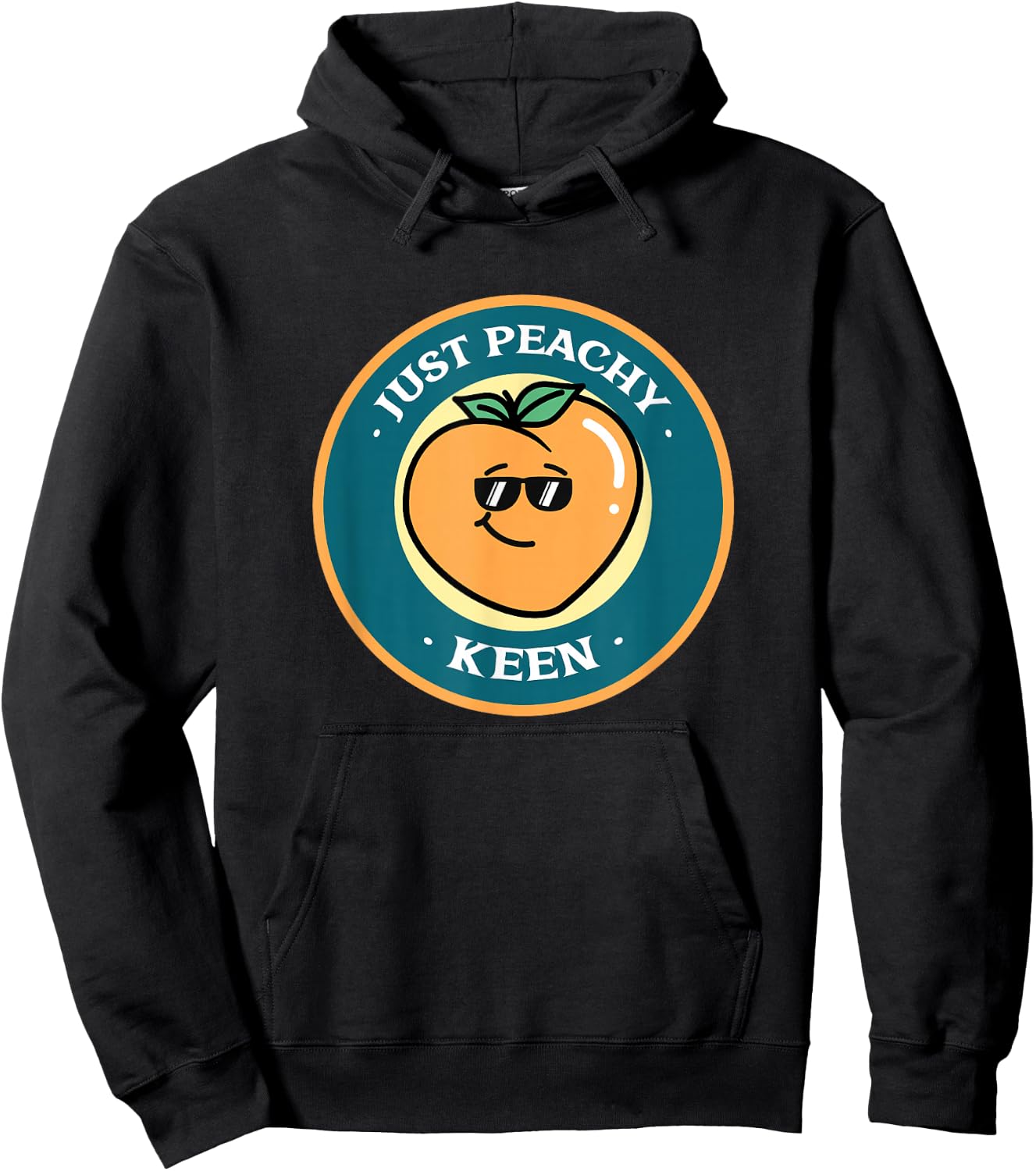 Just Peachy Keen Hoodie - Hoodie | Black