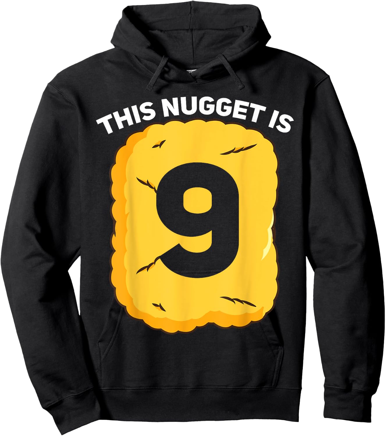 9 Year Old Chicken Nugget Birthday Party Hoodie - Hoodie | Black