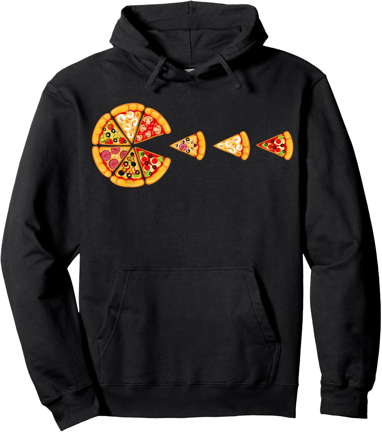 I Love Pizza | Pizza Party | Pizza Pie Slice | Pizza Lover Hoodie - Hoodie | Black
